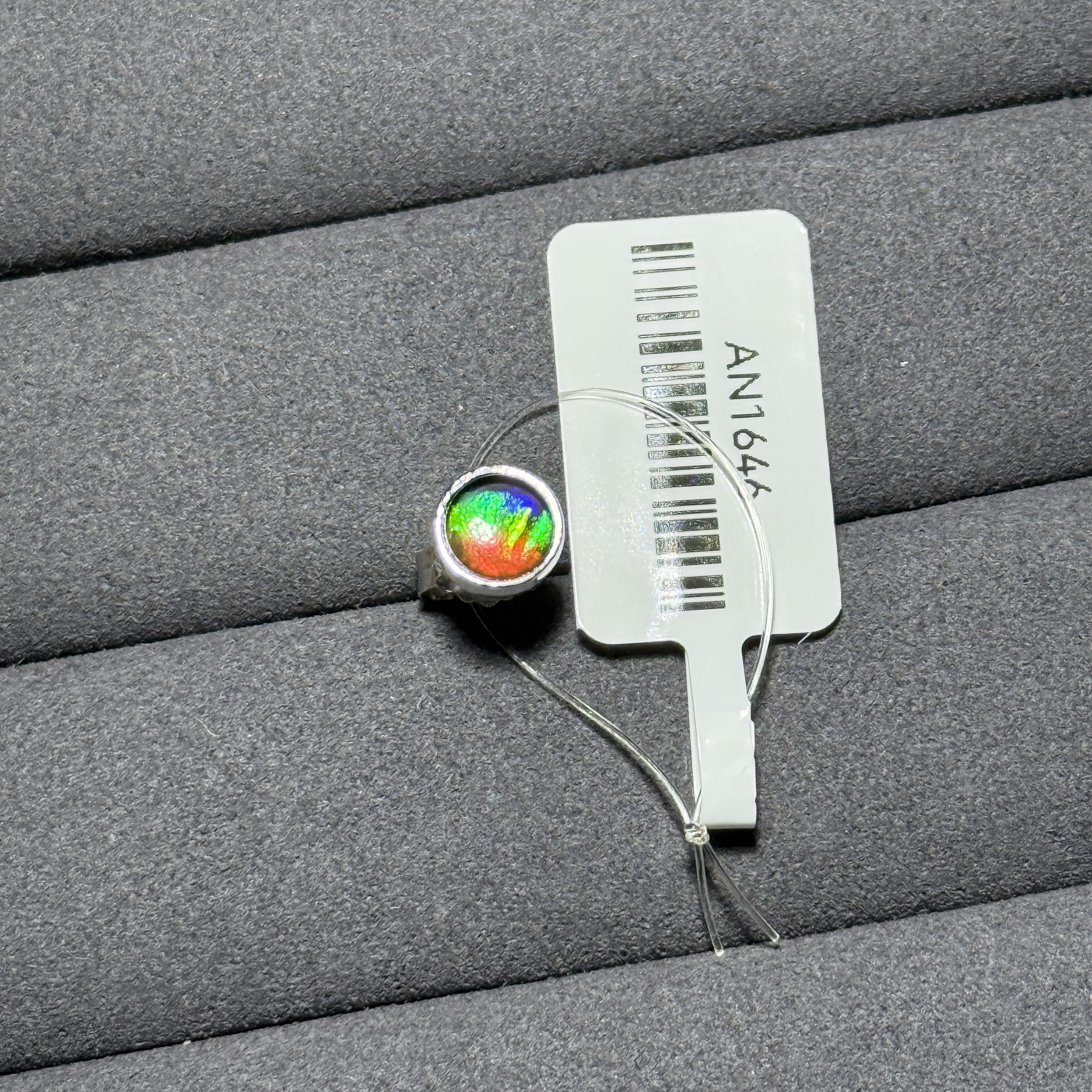 頂級斑彩石耳環單隻 AN1646