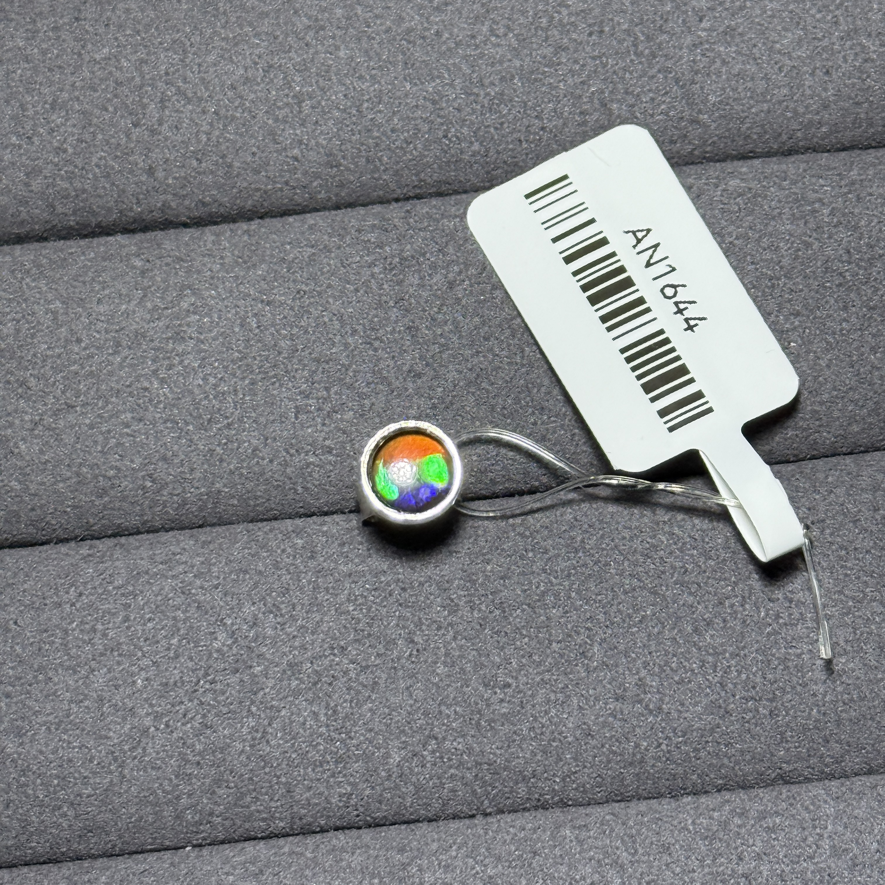 頂級斑彩石耳環單隻 AN1644