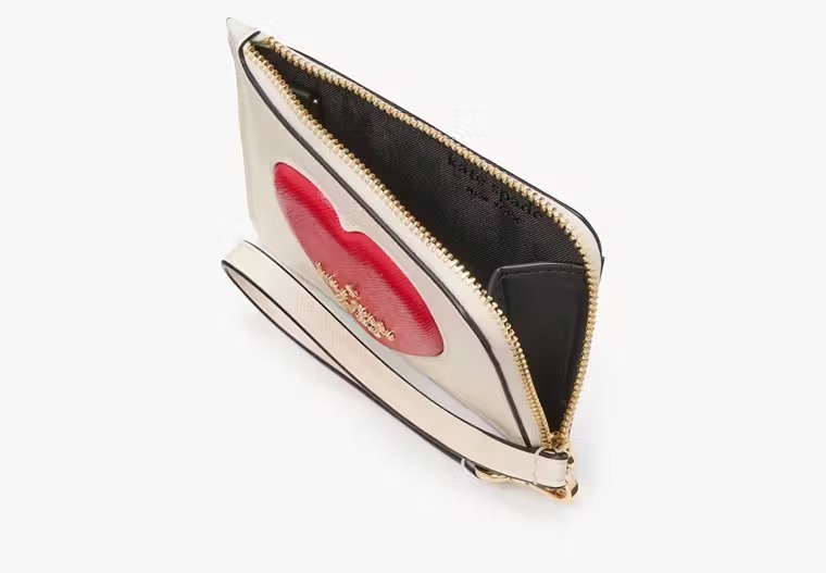 【預購】Kate Spade G082750 Madison Puffy Heart Small Card Holder Wristlet