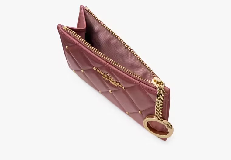 【預購】Kate Spade G082751 Carey Quilted Studded Small Card Holder