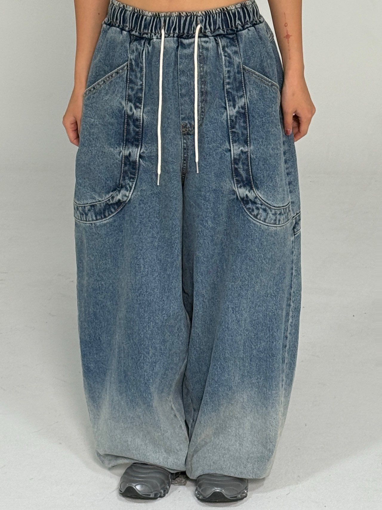 洗水鬆身牛仔褲 UNUSED-113P