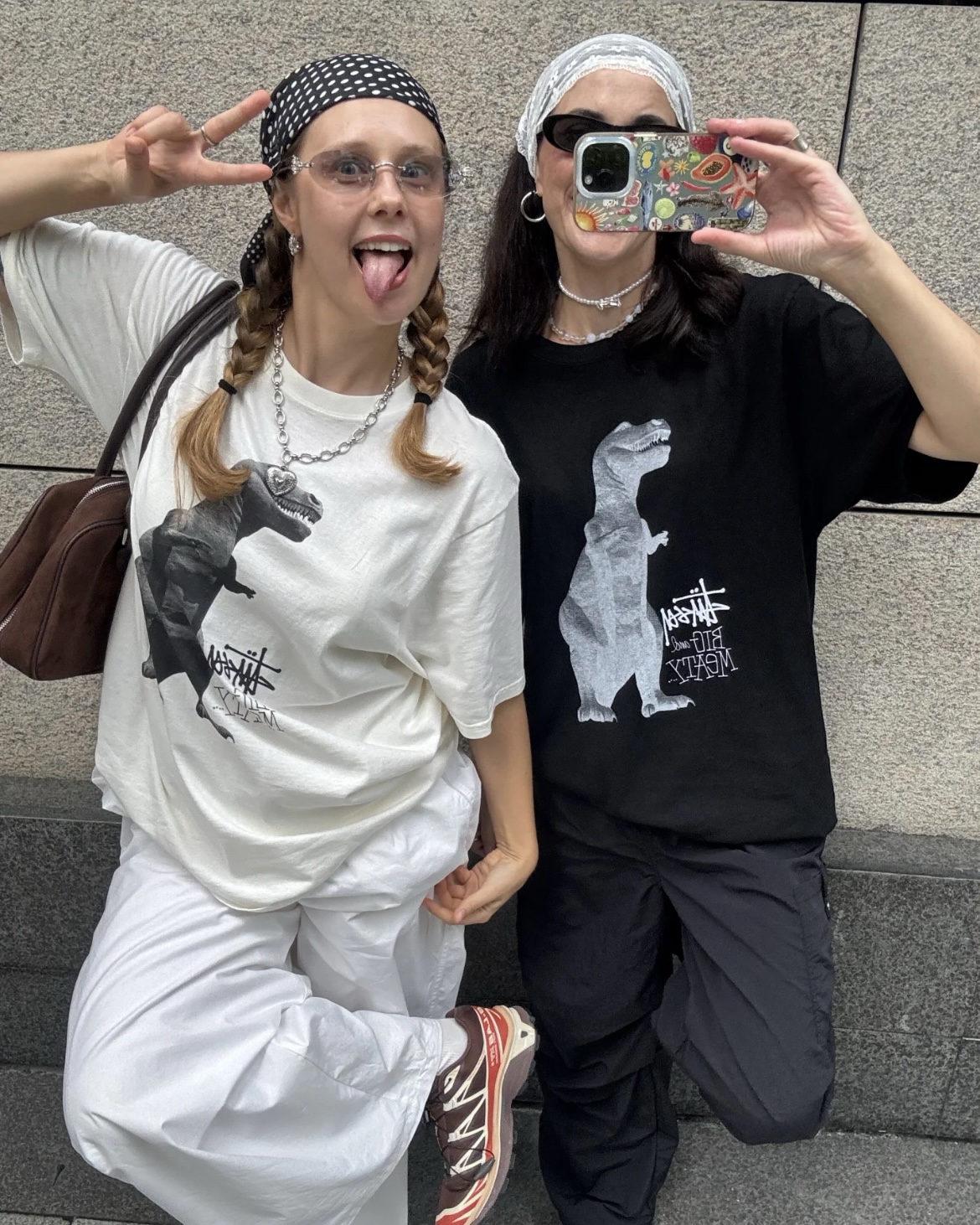 Stussy SS25 BIG & MEATY TEE PIGMENT DYED 恐龍圖案短袖 T恤 2色