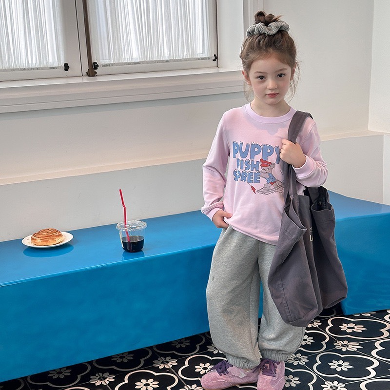 休閒印花長袖T恤