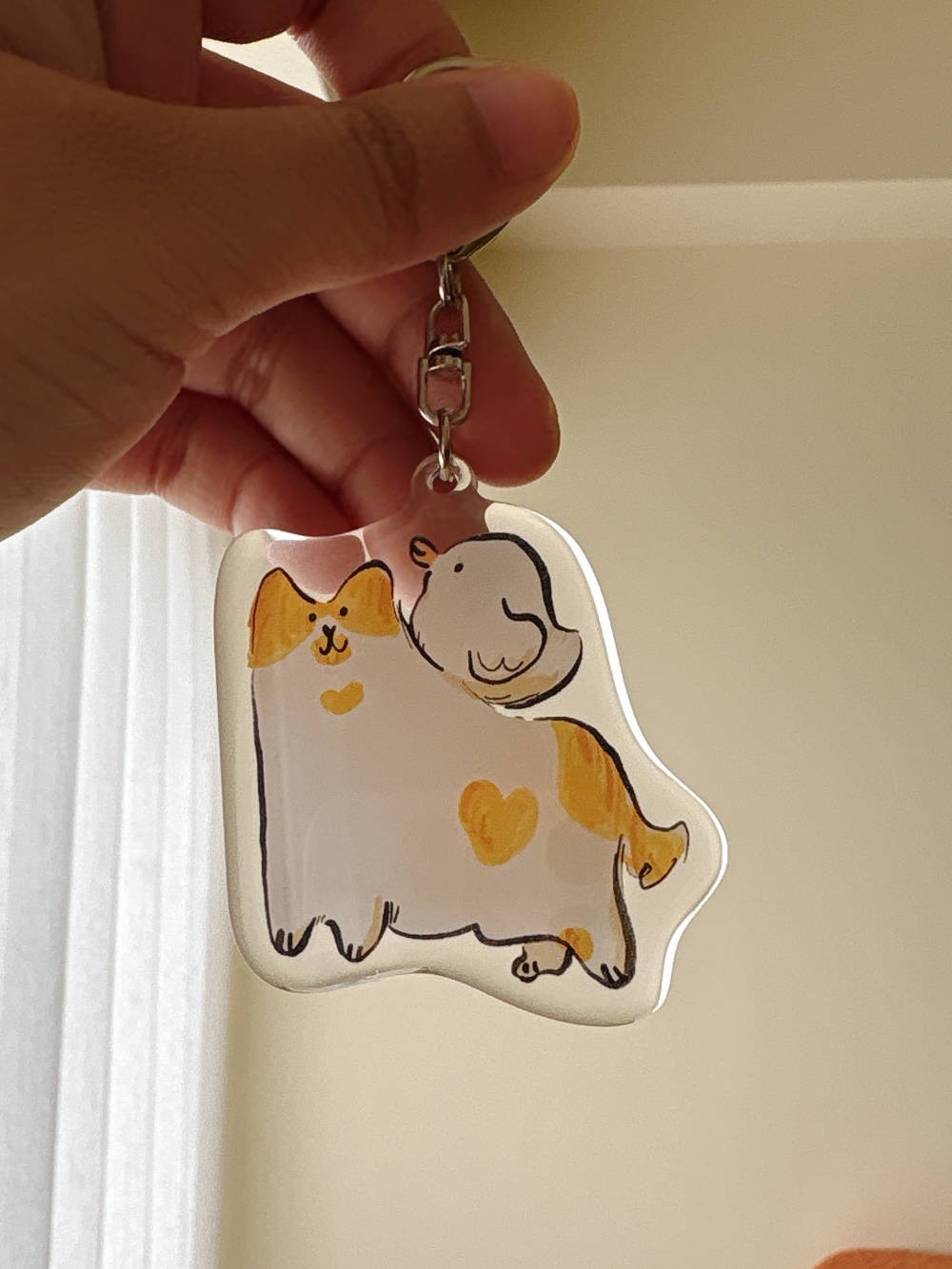 阿花和Momo 滴膠 壓克力鑰匙圈｜SEVERUS LIAN 里恩太太