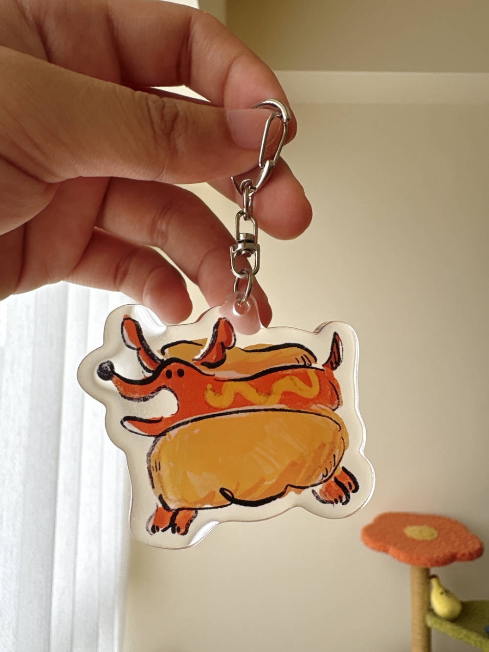 熱狗 滴膠 壓克力鑰匙圈｜SEVERUS LIAN 里恩太太
