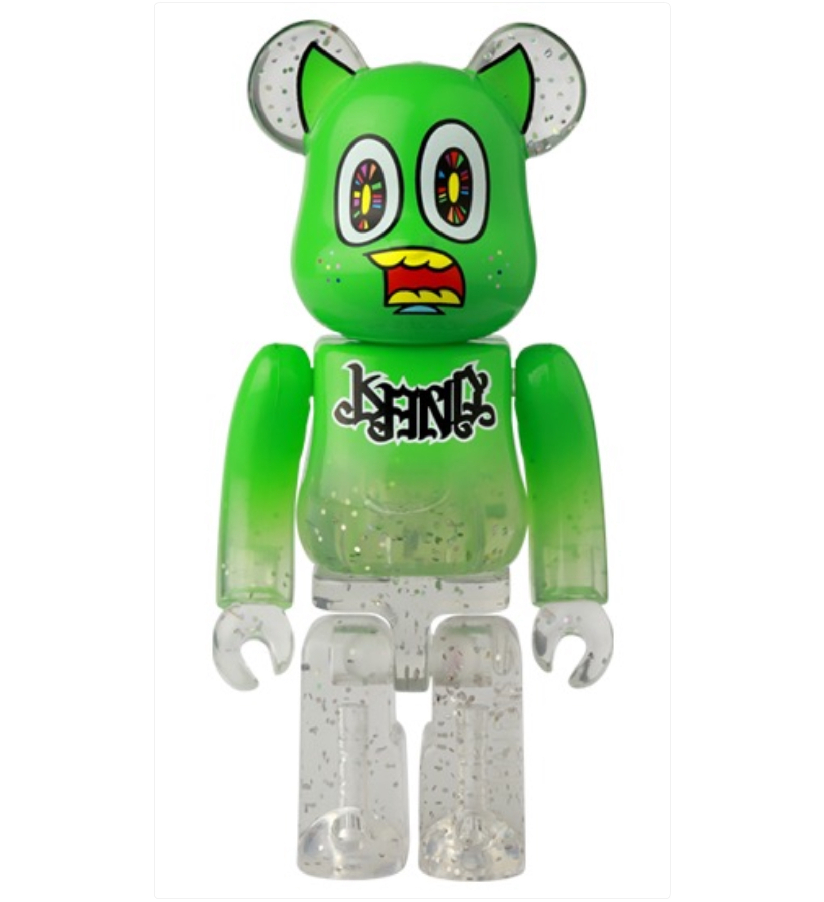 BEARBRICK 100% SERIES 47 ARTIST Land Kun Green