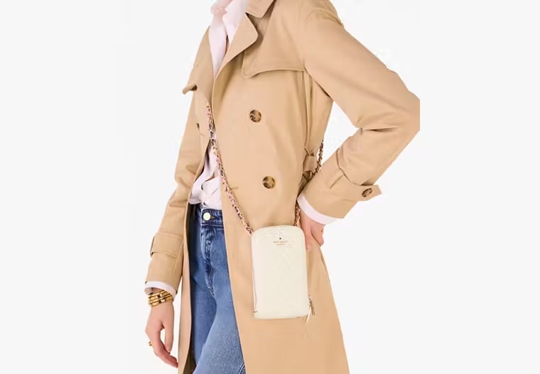【預購】Kate Spade G082782 Carey Tweed Phone Chain Crossbody