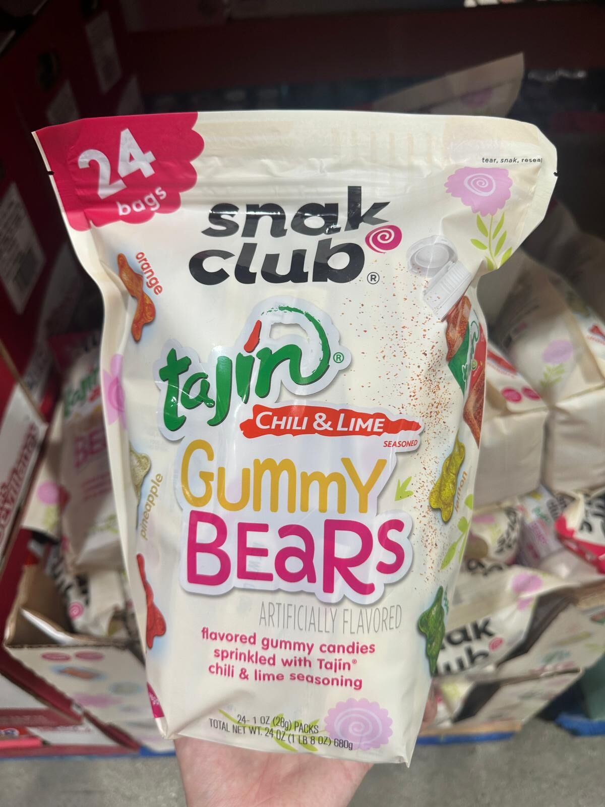 【預購】Snak Club Tajín Chili & Lime G082710 熊仔軟糖（24小包裝）