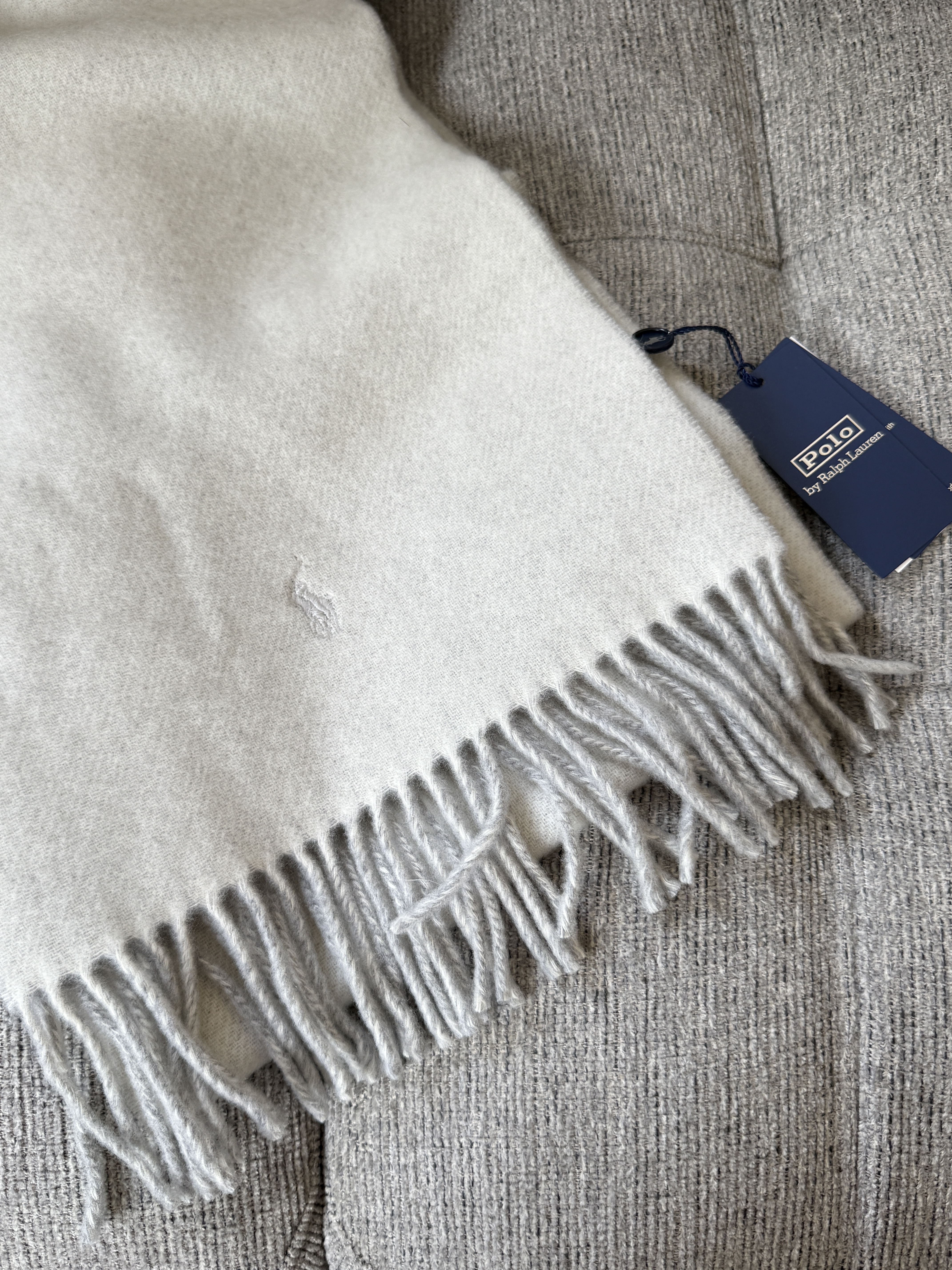［美國現貨］Polo Ralph Lauren Fringe-Trim Wool Scarf