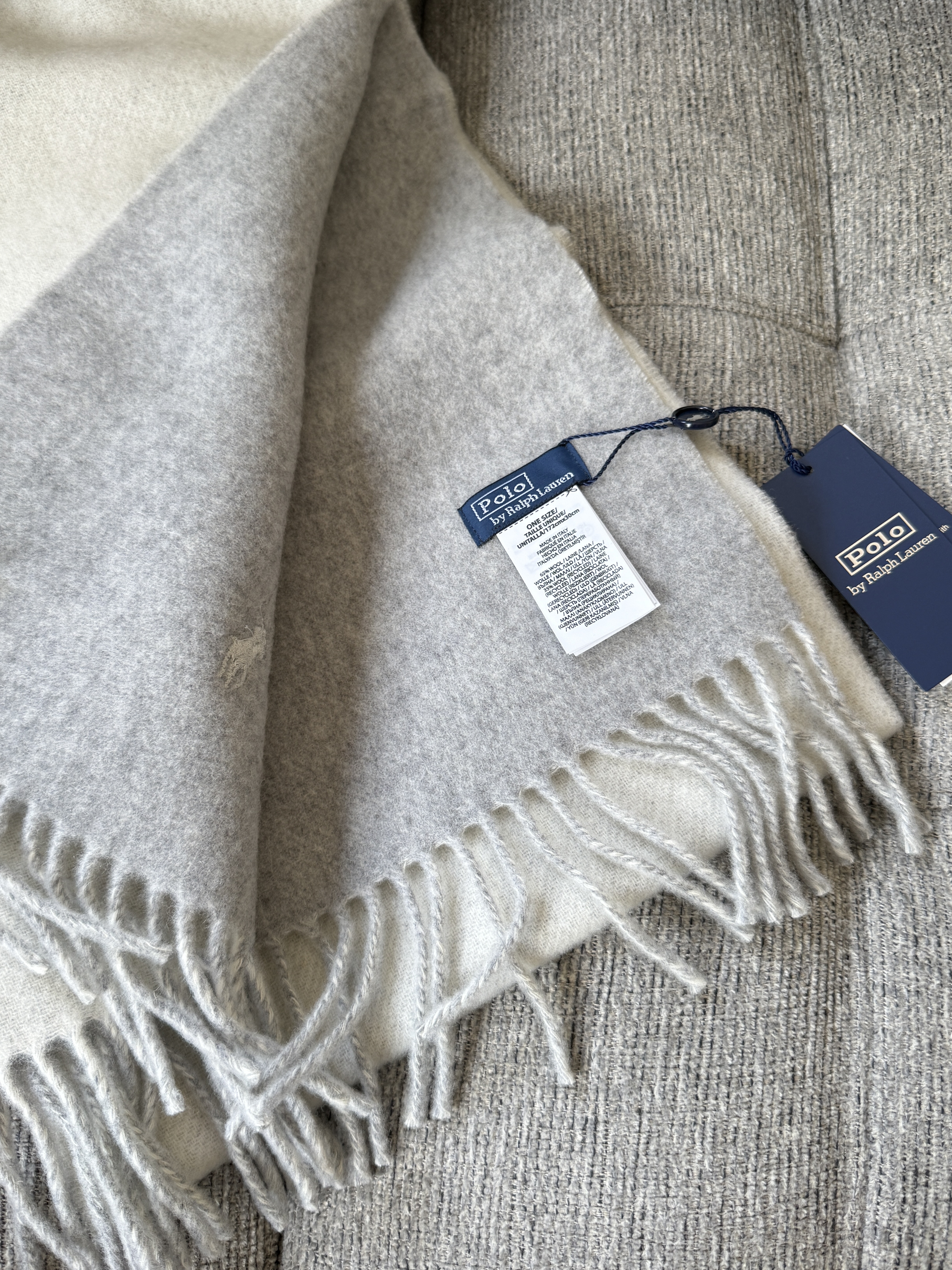 ［美國現貨］Polo Ralph Lauren Fringe-Trim Wool Scarf