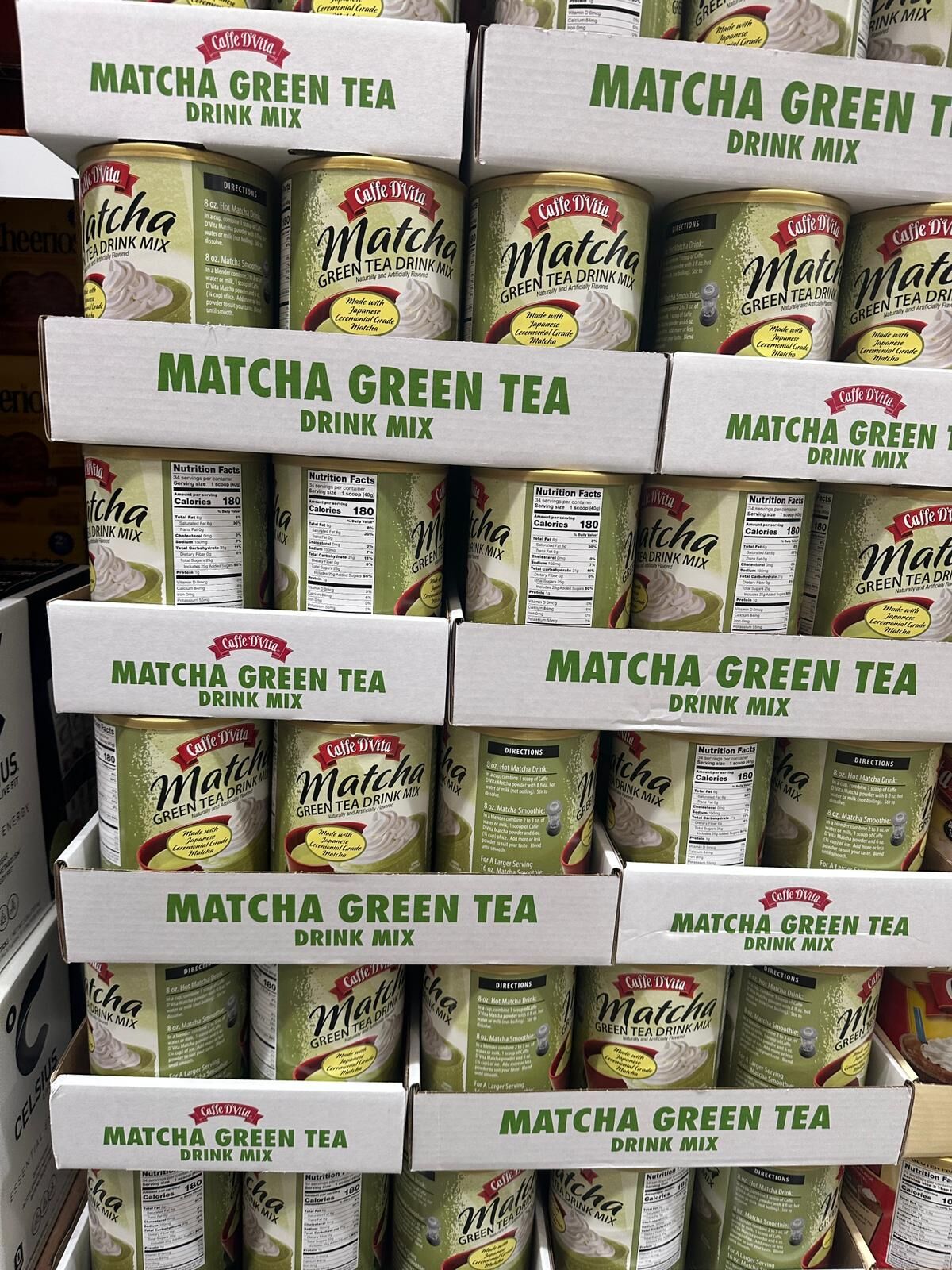 【預購】Caffe D’Vita G082715 抹茶綠茶飲品粉(3磅大罐裝)