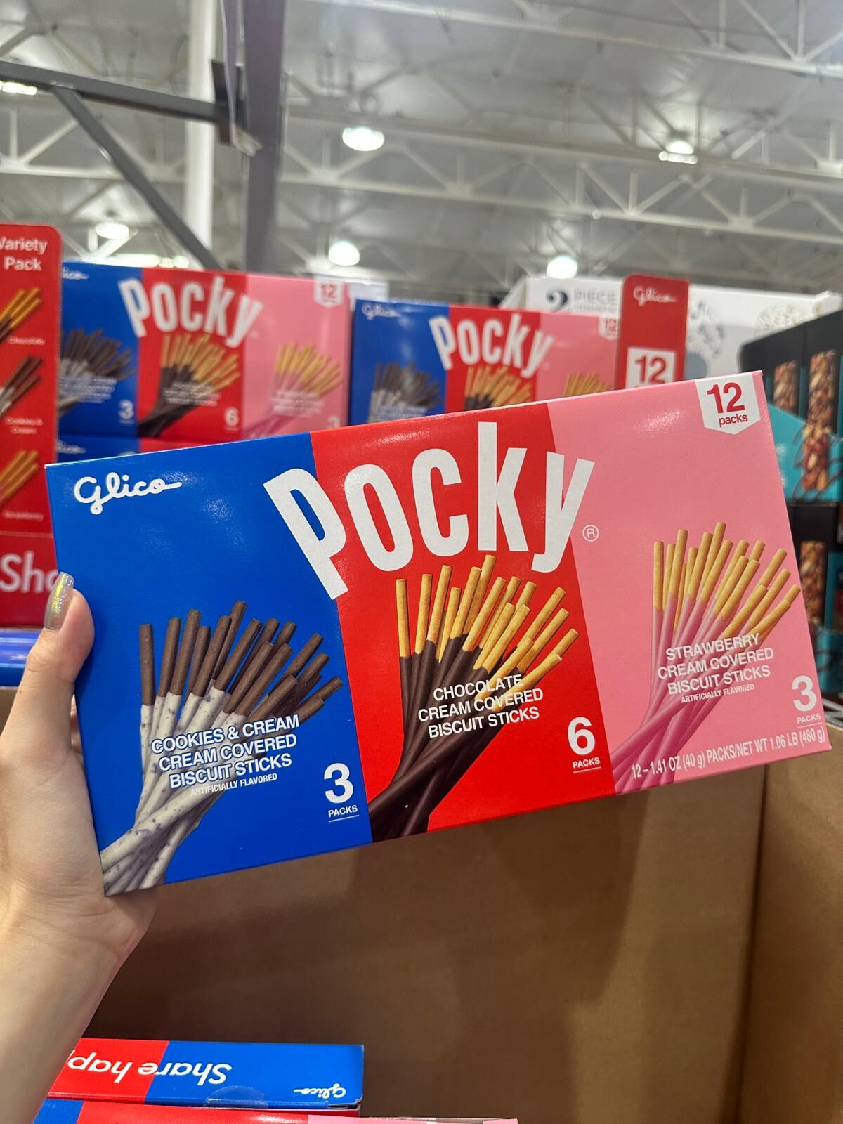 【預購】Pocky G082716 巨無霸裝什錦味道百力滋 (12小包)