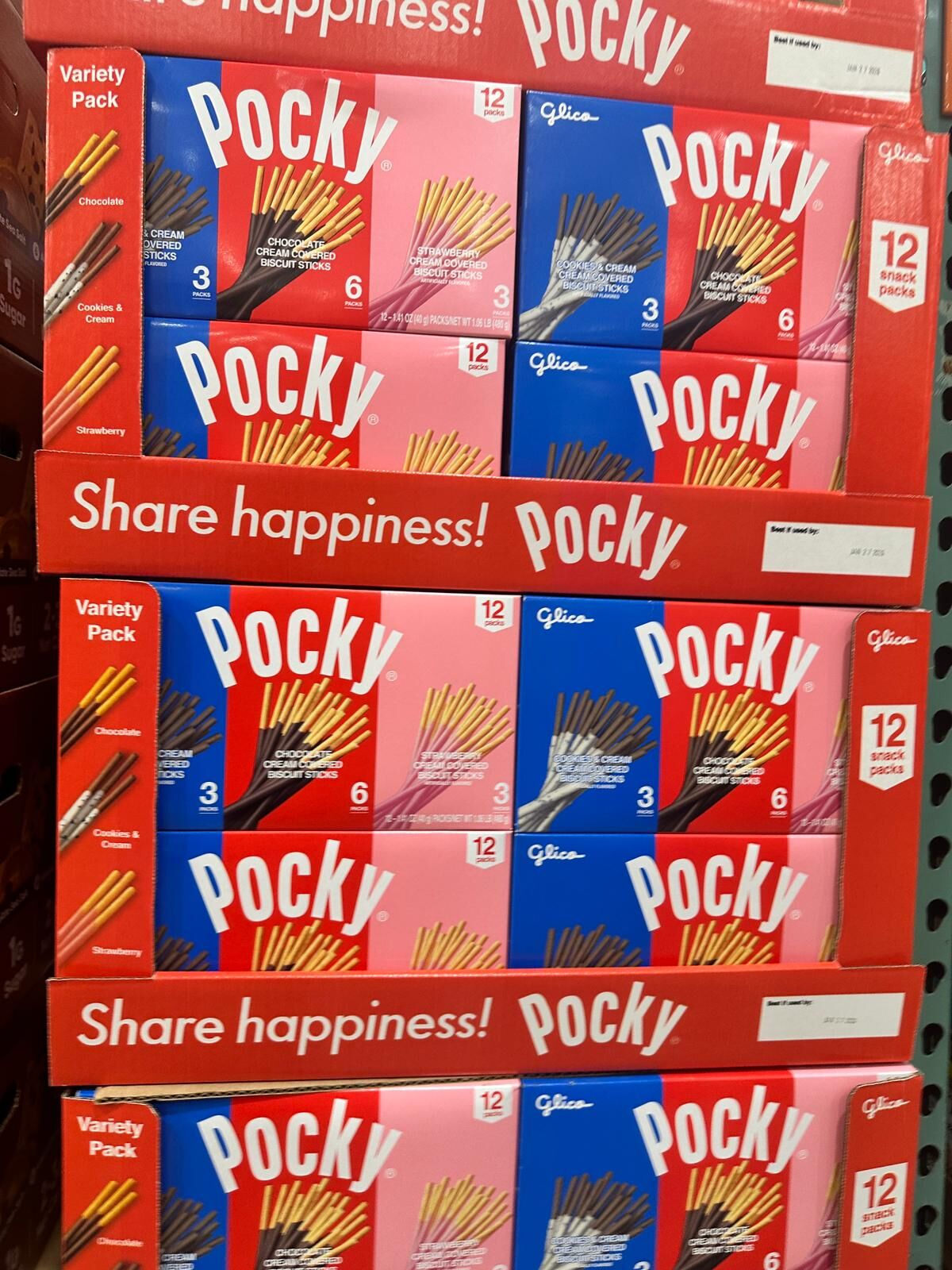 【預購】Pocky G082716 巨無霸裝什錦味道百力滋 (12小包)