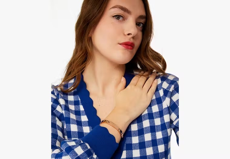 【預購】Kate Spade G0827110 Spot The Spade Studded Hinged Bangle