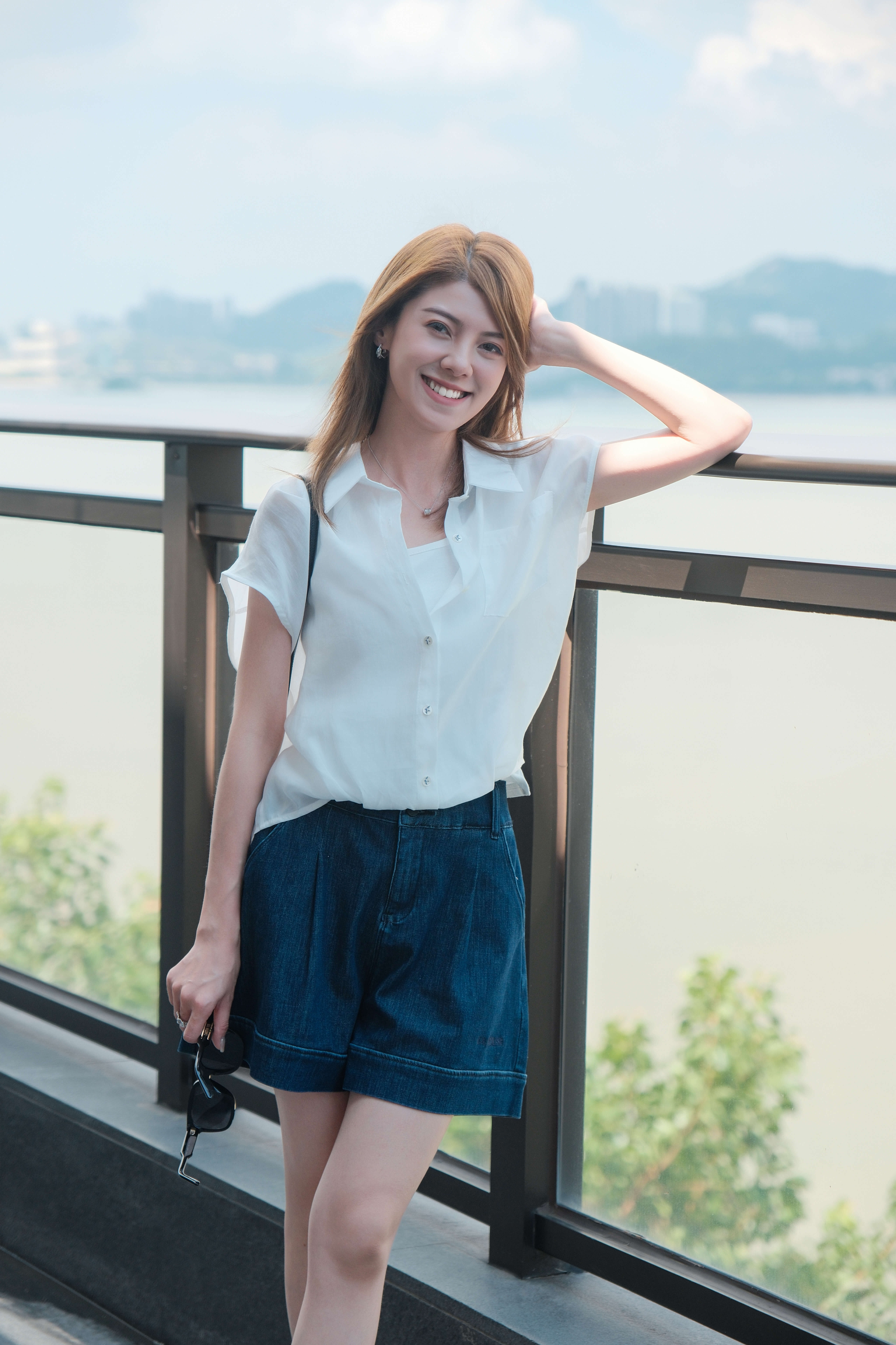 Cap Sleeve Lyocell Shirt With Tank Top_SH258L08