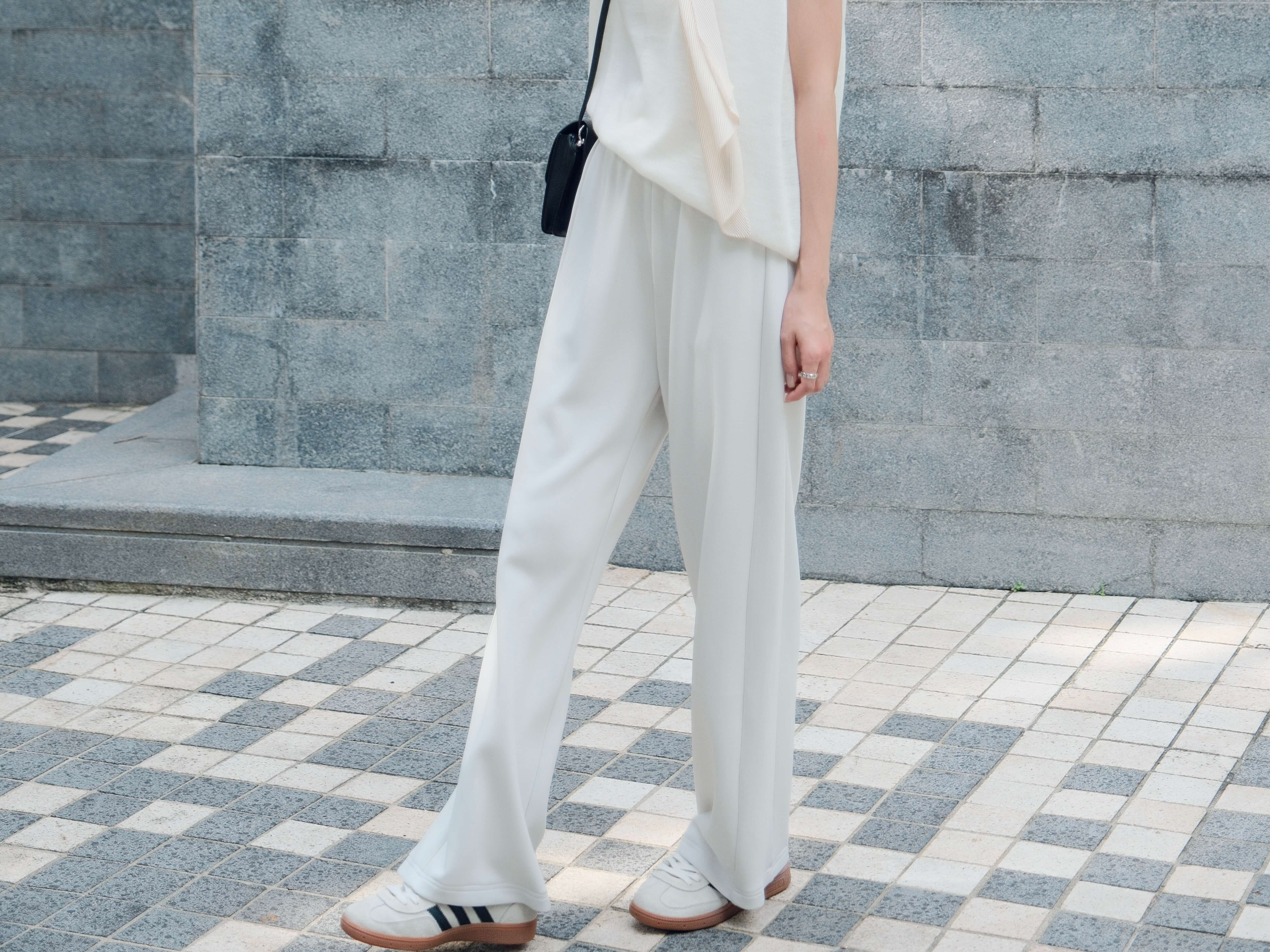 Twisted Seam Elastic Waist Pants_PT258L13