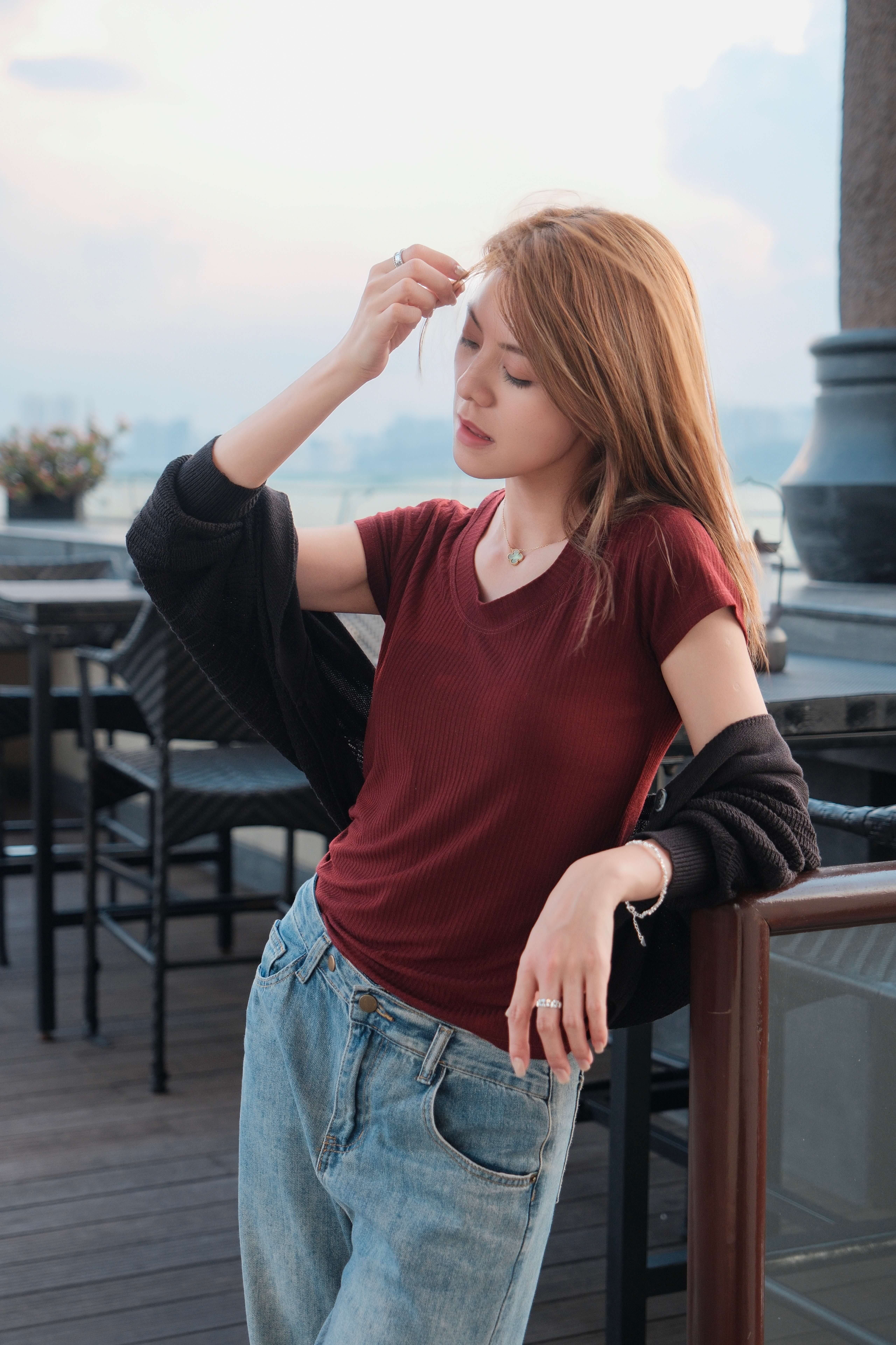 New Vintage Raglan Sleeve Stretch Tee_TP2310L04