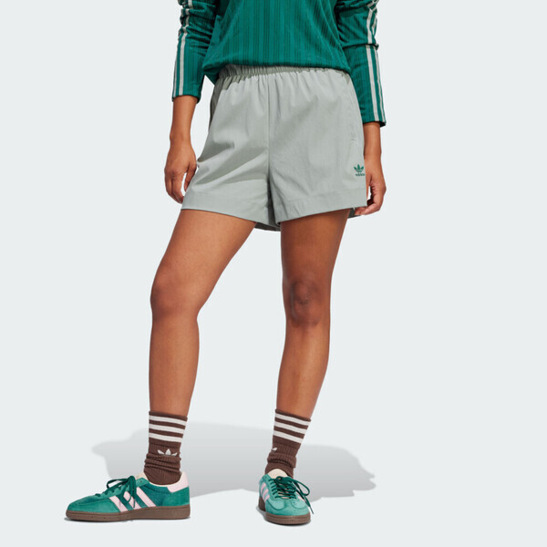 Adidas Ess S Shorts JD1507 女 短褲 運動短褲 休閒短褲 灰 綠 亞版