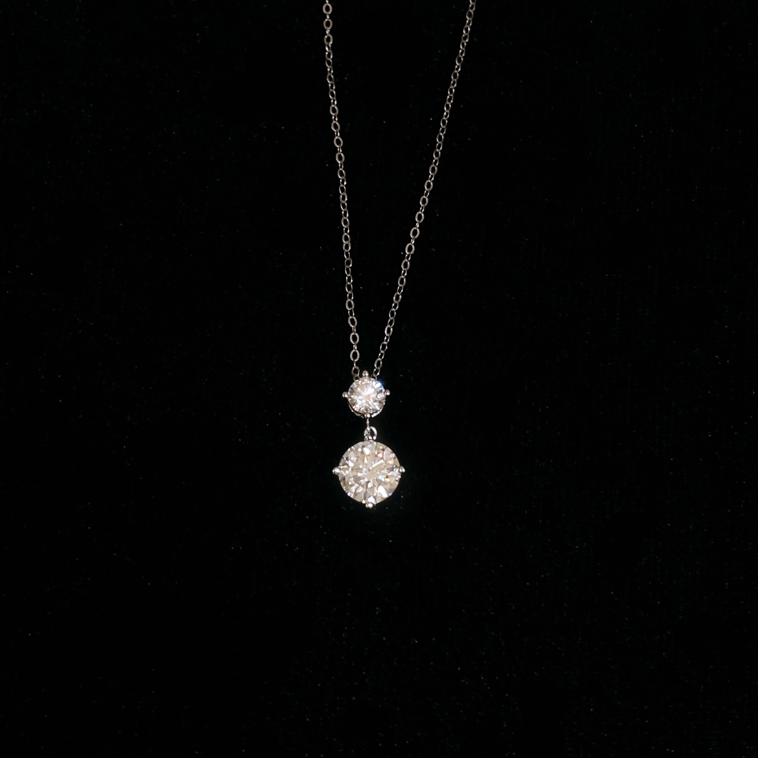 Jenna moissanite diamond necklace