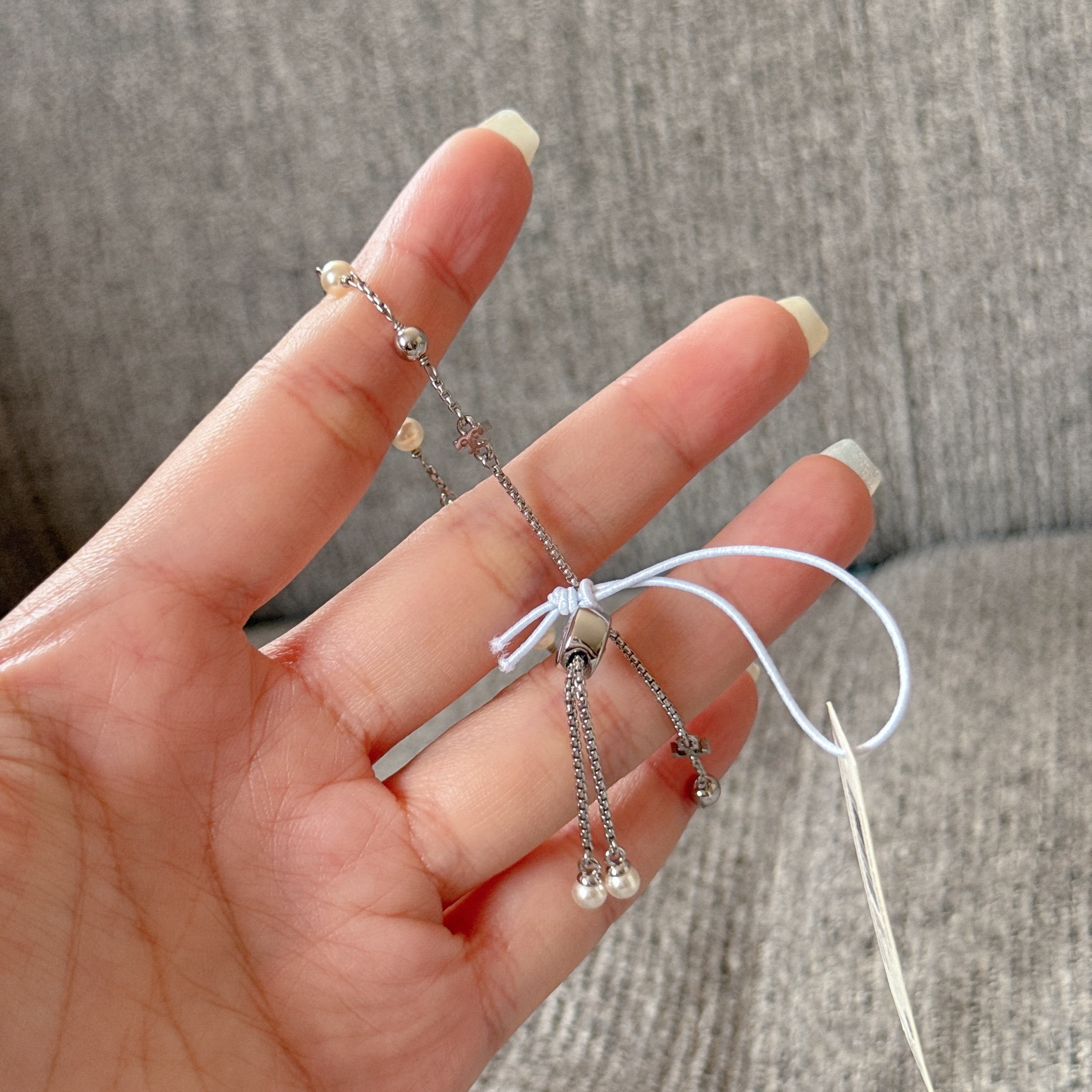 ［美國現貨］Tory Burch Peal Logo Slider Bracelet