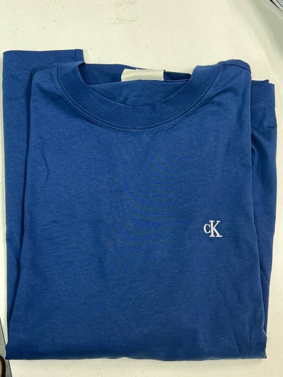 [S] CALVIN KLEIN BLUE ARCHIVE LOGO RELAXED CREWNECK T-SHIRT, SP40608958-40HM229415 (SCK776)