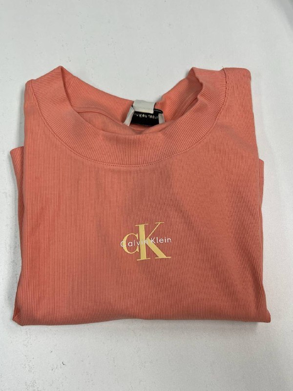 [S] CALVIN KLEIN MONOGRAM LOGO RIBBED BABY TEE, SP47608934-47AB802800 (SCK780)
