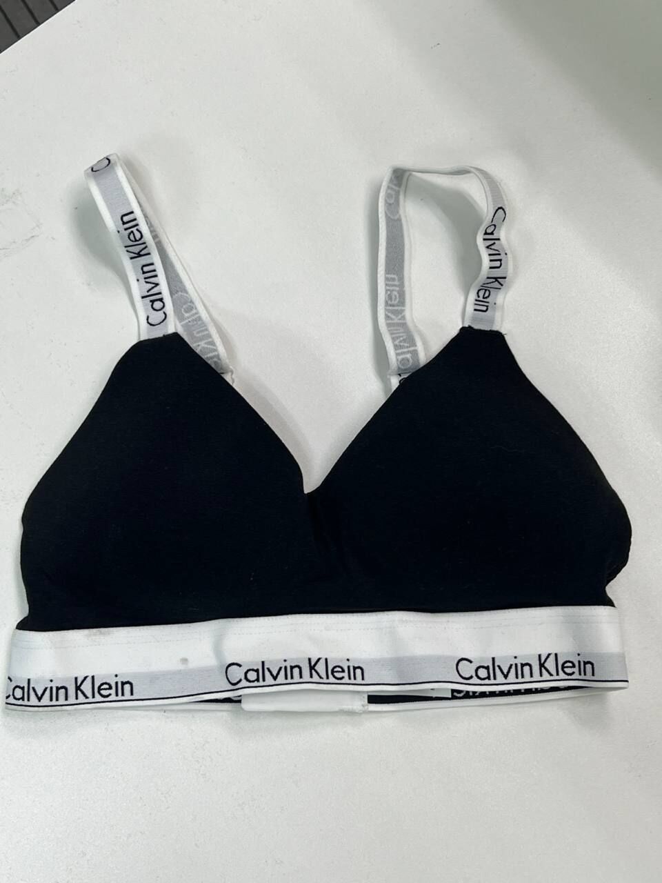 [S] CALVIN KLEIN BLACK MODERN COTTON LIGHTLY LINED BRALETTE, QF7059-001 (SCK782)