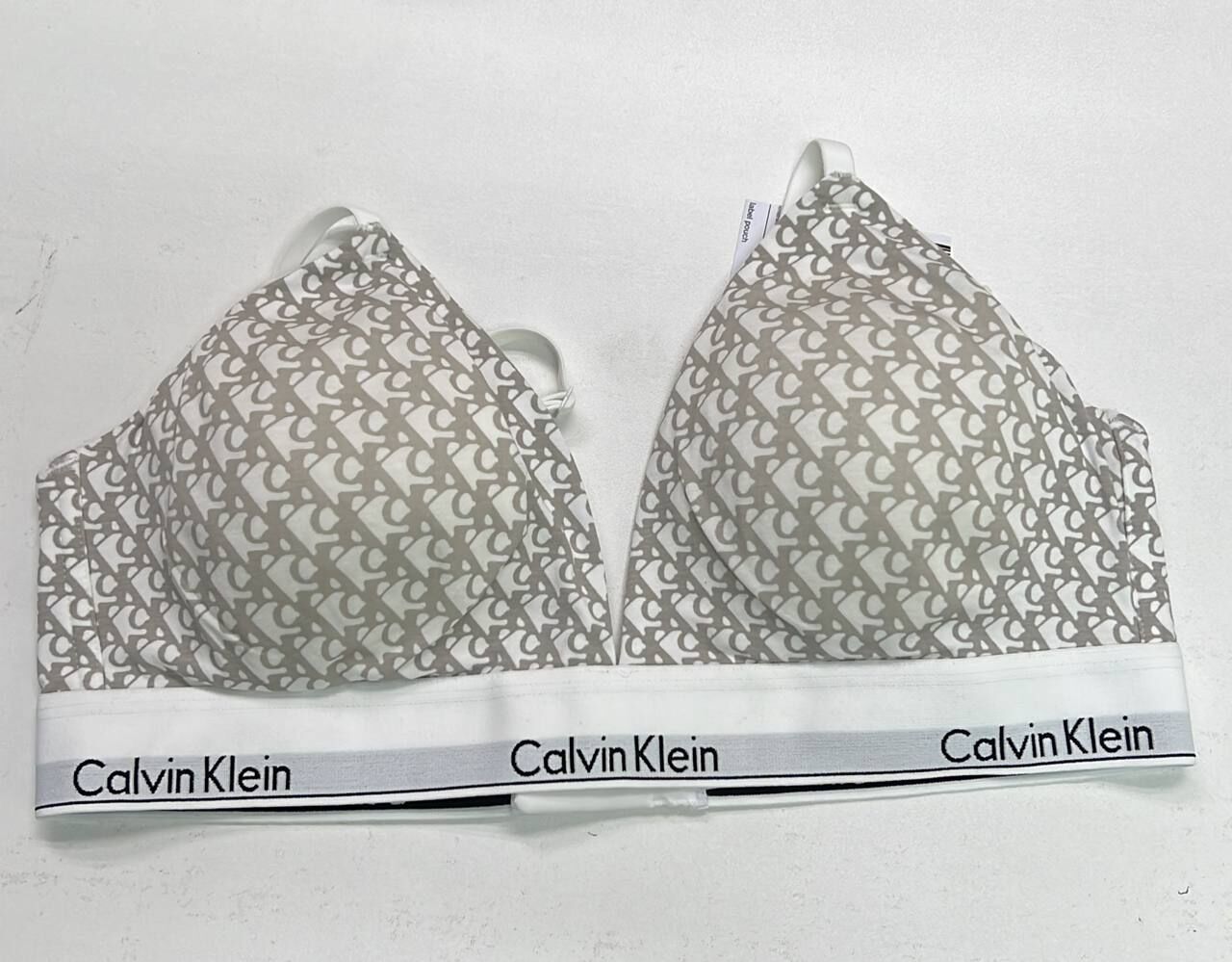 [S] CALVIN KLEIN ASH MODERN COTTON LIGHTLY LINED TRIANGLE BRALETTE, QF5650-066 (SCK784)