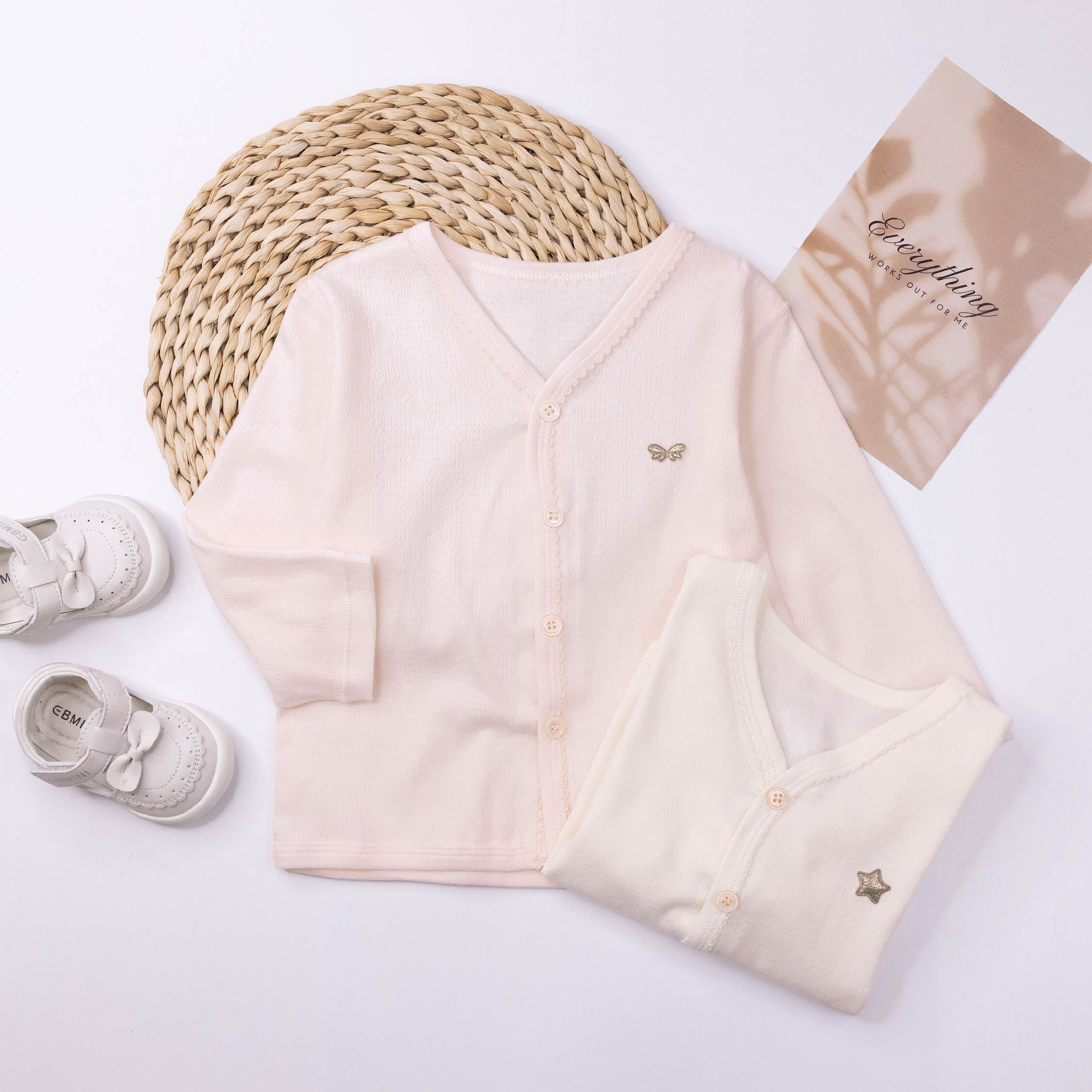 純淨系列【T0057】星星翅膀質感花邊舒適外套＊二色