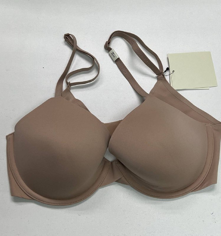 [S] CALVIN KLEIN BEIGE WIRED FULL COVERAGE WOMEN'S BRA, F3837-265 (SCK787)