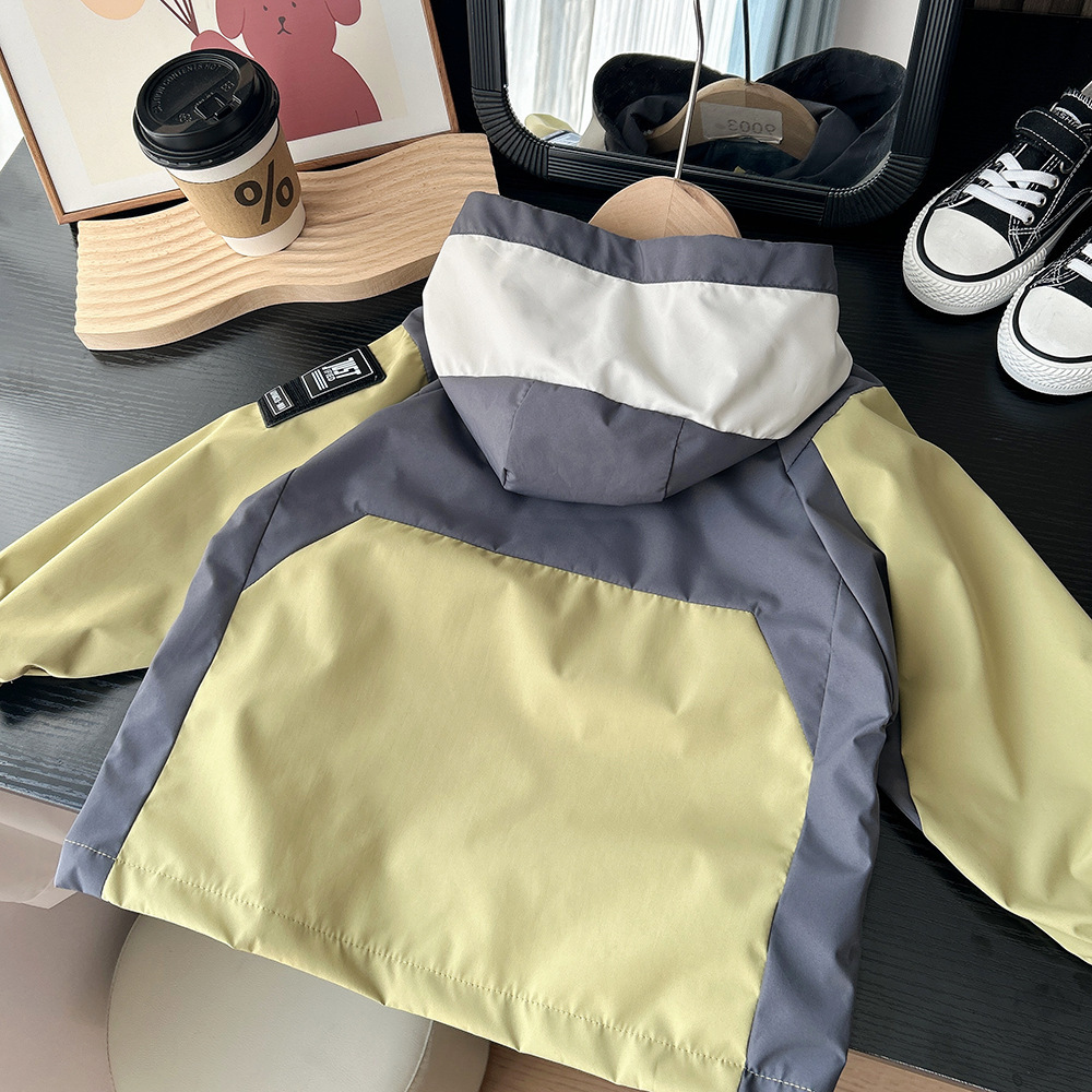 拼色少年行 防風外套