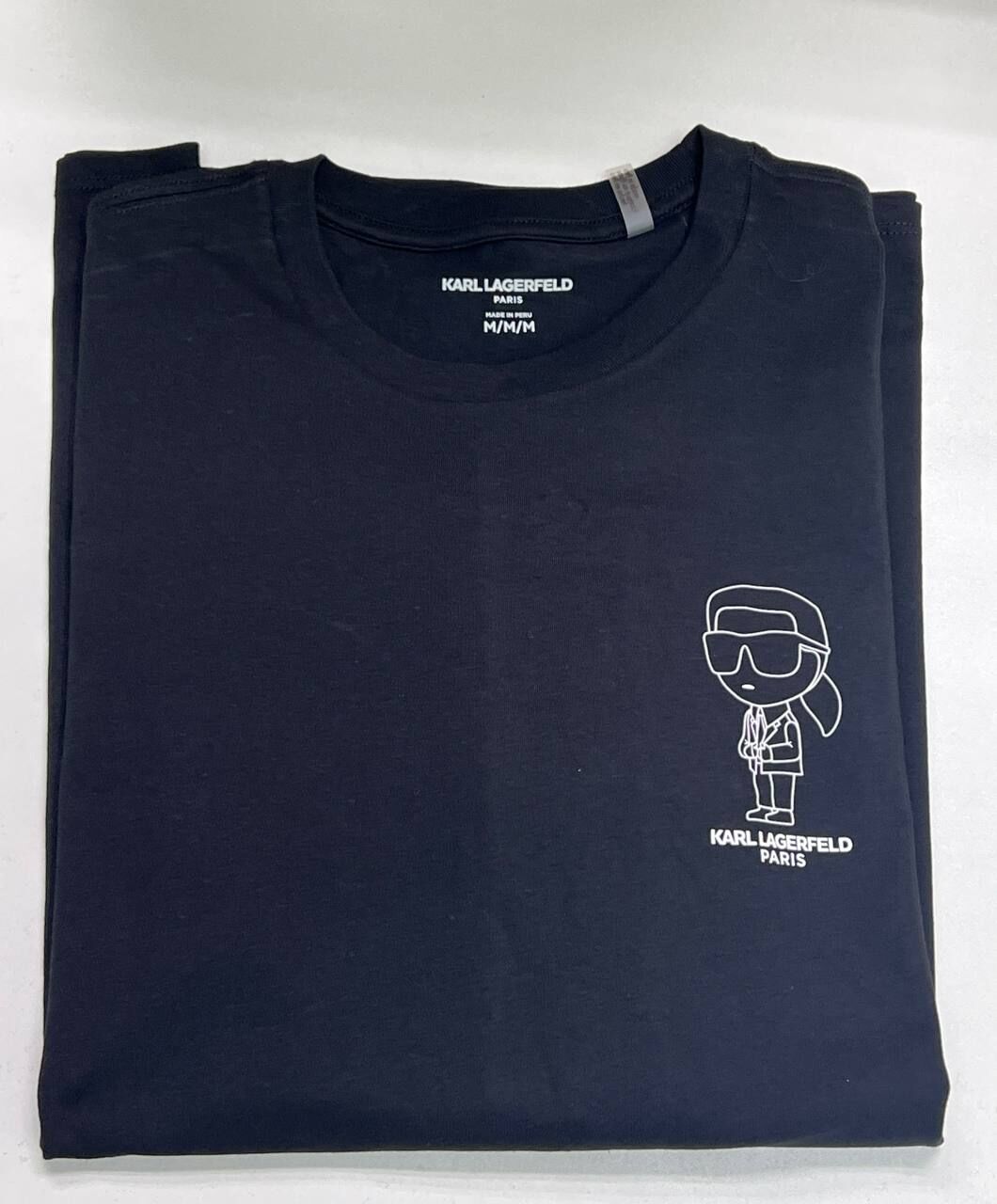 [S] KARL LAGERFELD BLACK MINI KARL LOGO TEE, LM5G2046-BLK (SKL1362)