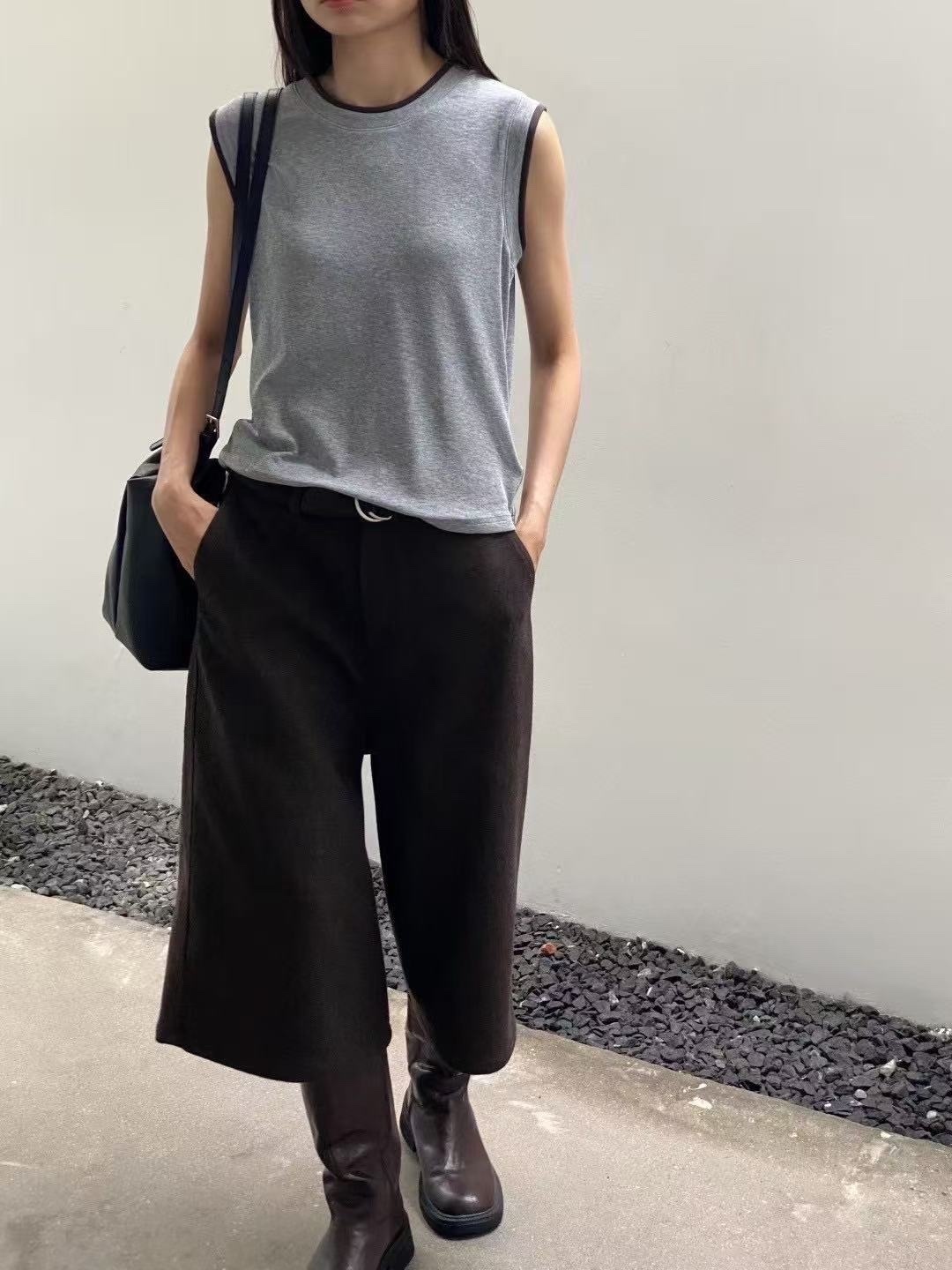 639 撞色天絲背心