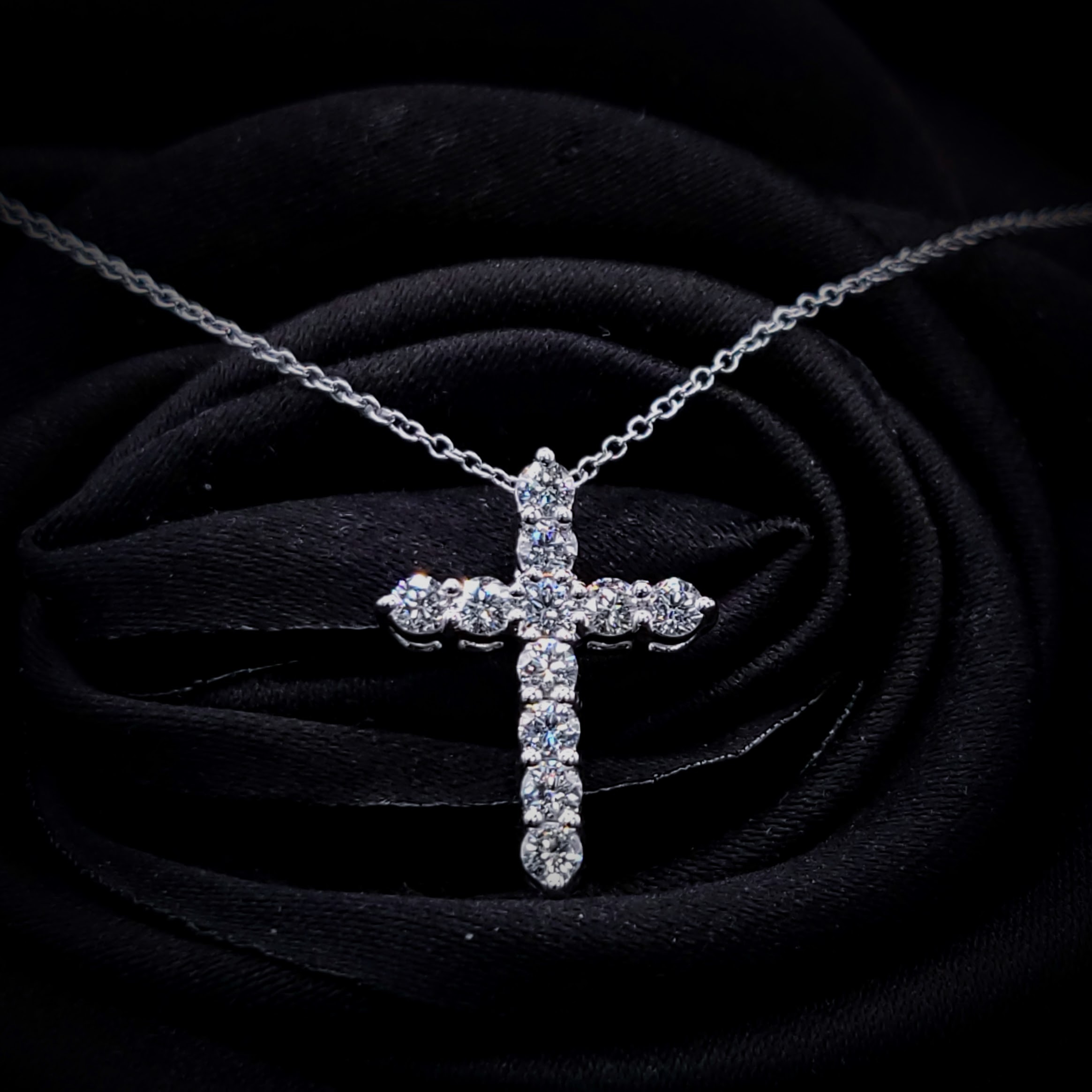 18K White Gold 0.50ct Diamond Pendant