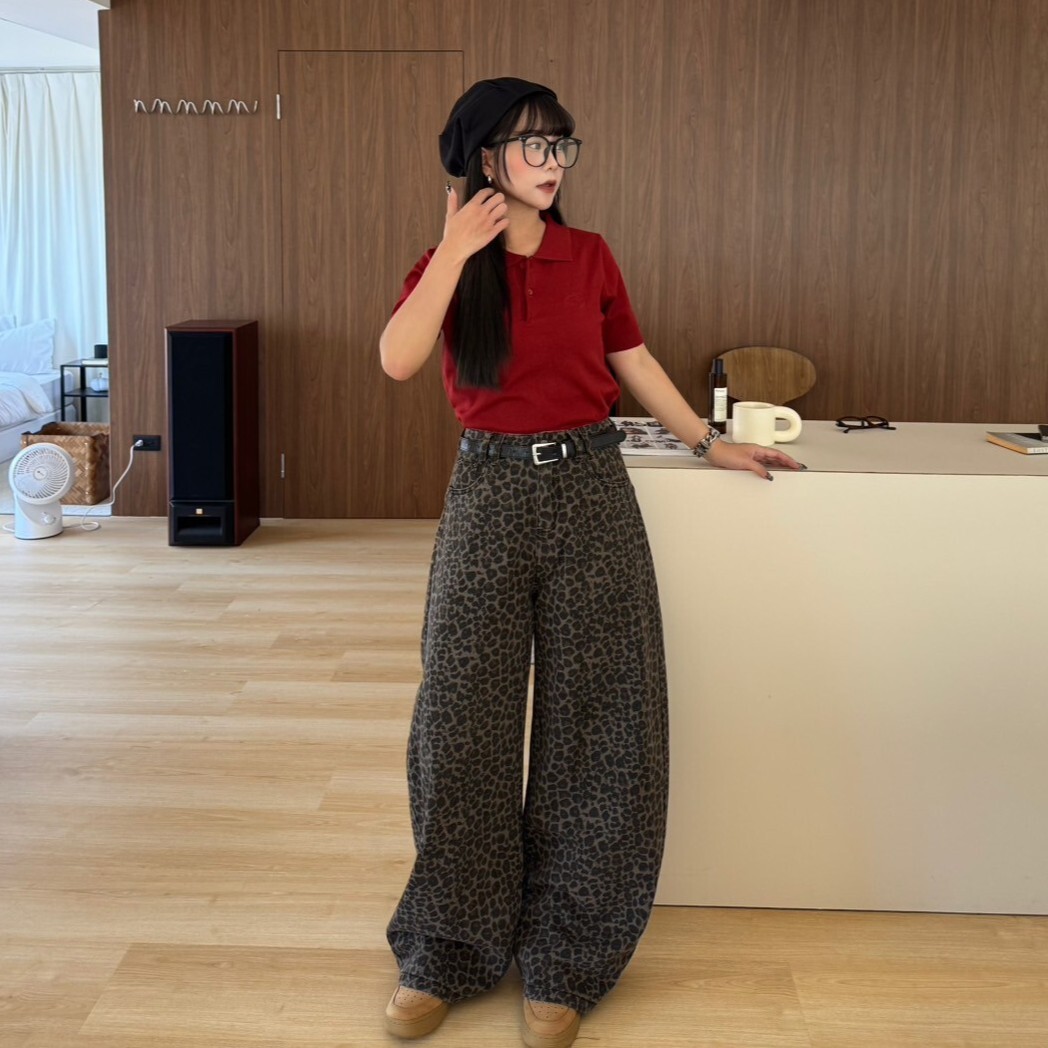 熱銷回歸!豹風圈🐆闊腿彎刀牛仔褲