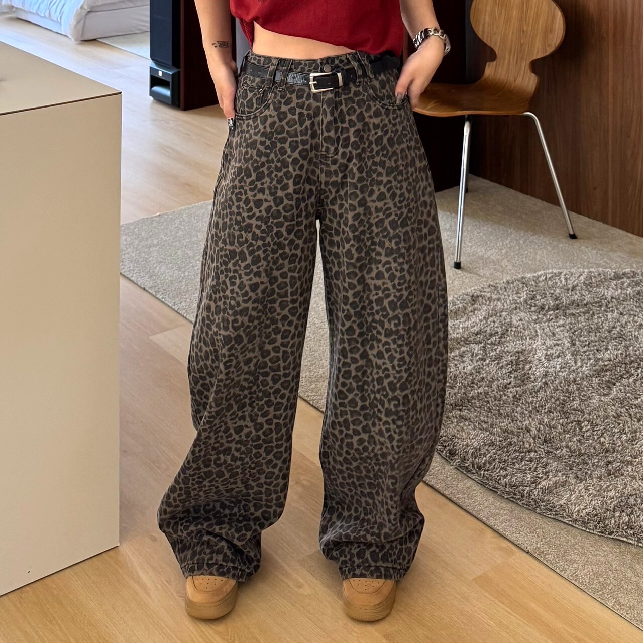 熱銷回歸!豹風圈🐆闊腿彎刀牛仔褲