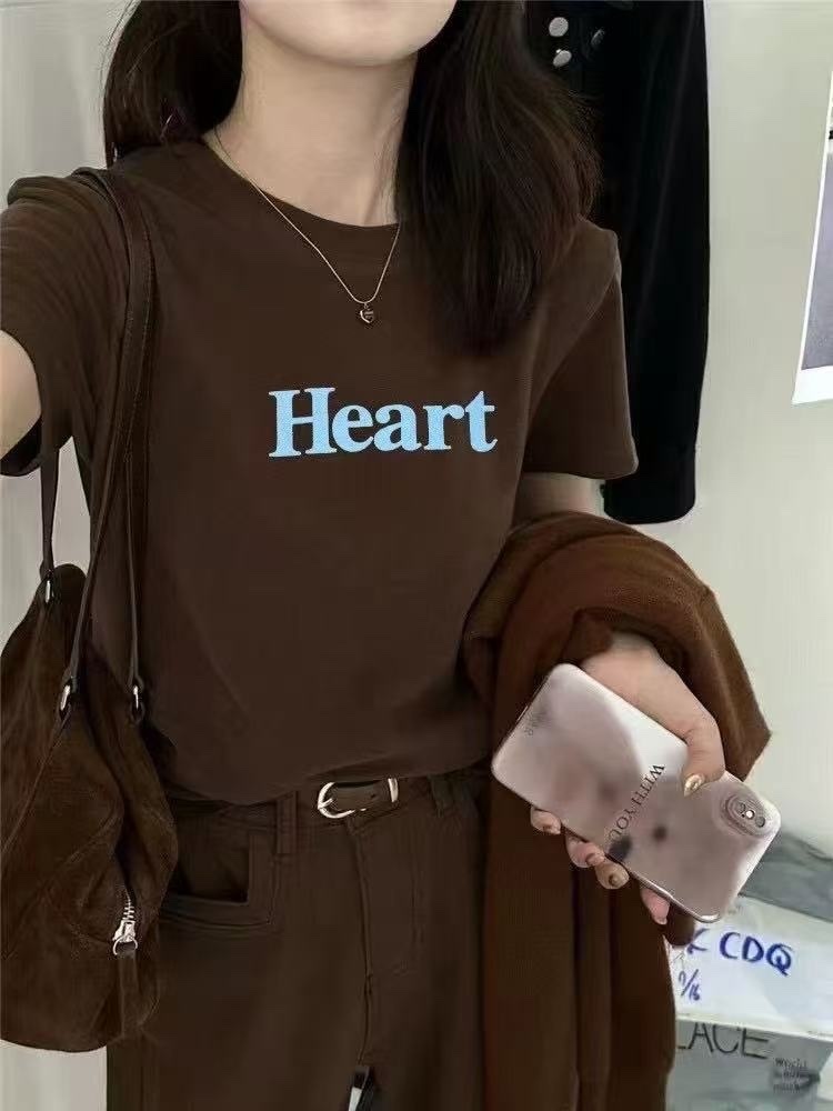 780 天絲高彈力棉質Heart T