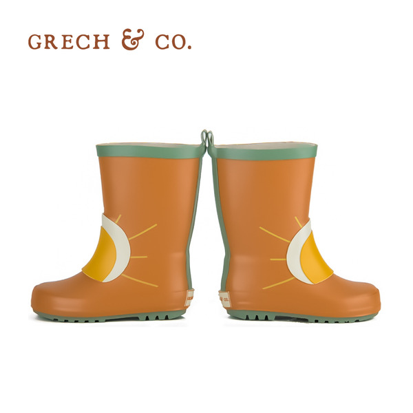 [福利品] Grech&Co. 兒童雨鞋 (黃斑、退色)