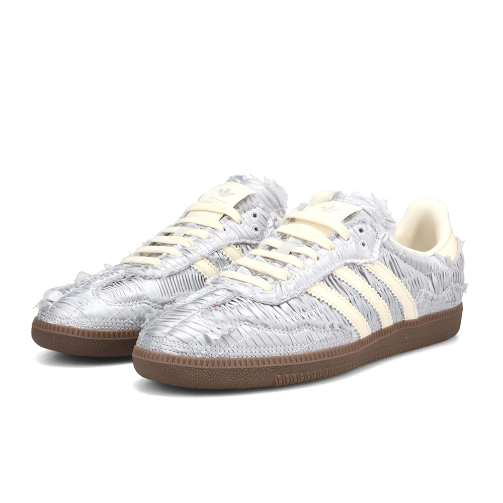 Caroline Hu x Adidas Samba OG Satin Silver Metallic 緞面銀 JP9283