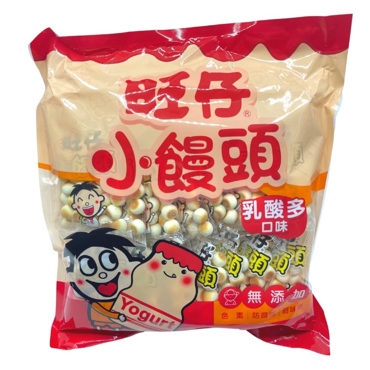 台灣旺旺小饅頭-(乳酸多口味) 320g (16小包獨立包裝)