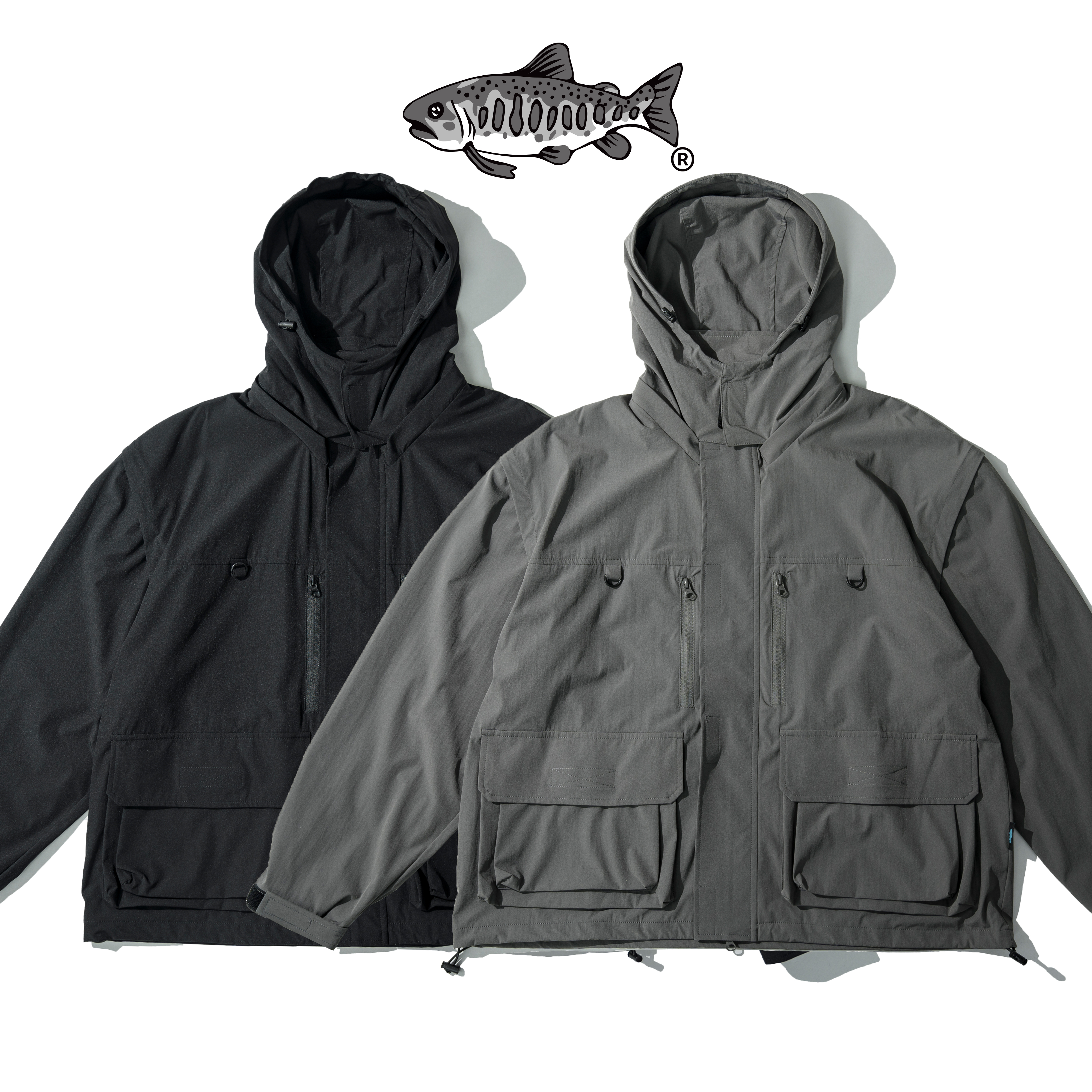 AGILITY x WAVE OFF / Detachable-Sleeves Jacket 可拆袖 釣魚外套 [AGW4]