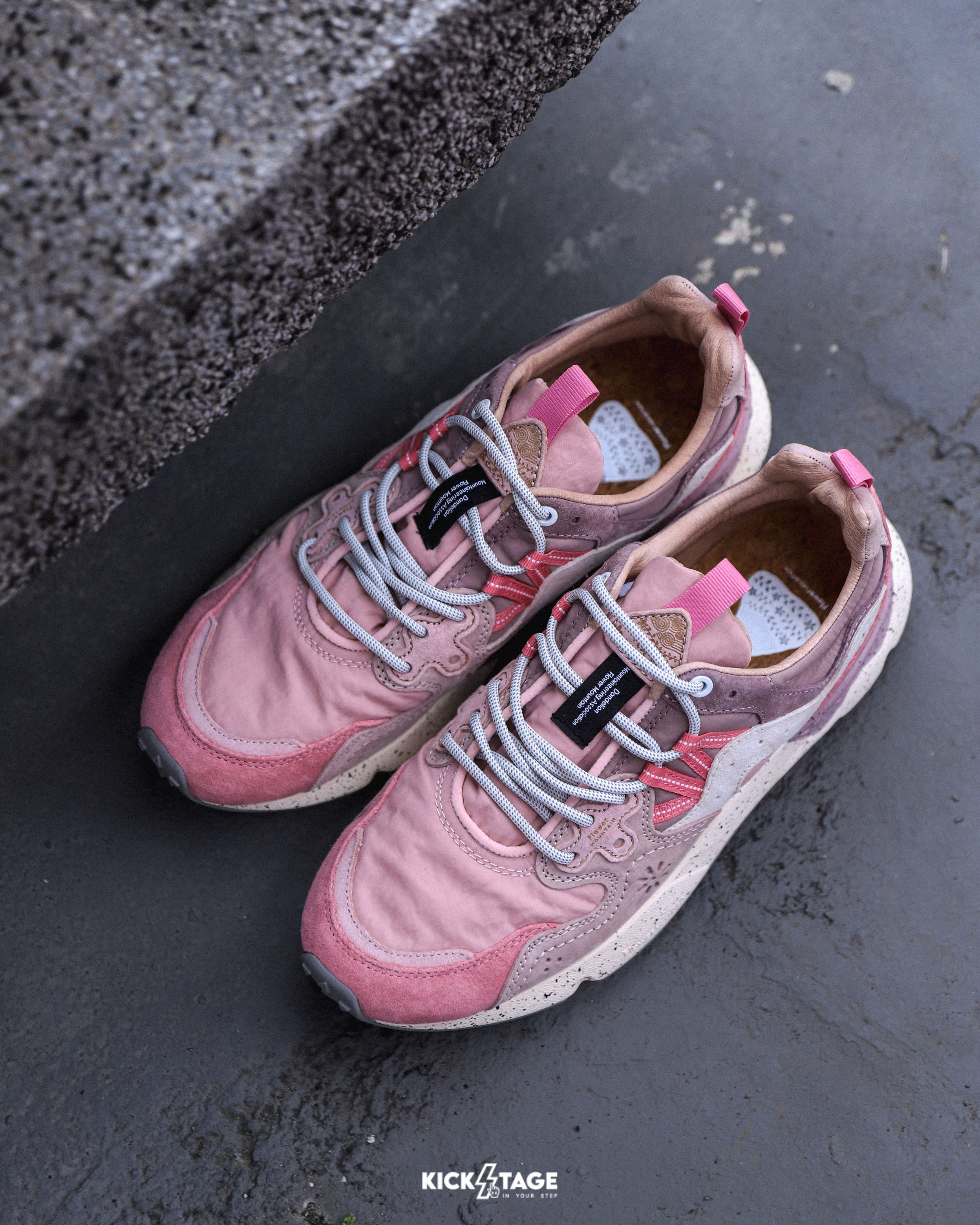 男鞋 Flower MOUNTAIN 山霧花野 YAMANO 3 山野3 粉紅 戶外 皮革 多層次拼接 軟木鞋墊 耐磨橡膠大底 休閒鞋【FM2589269】