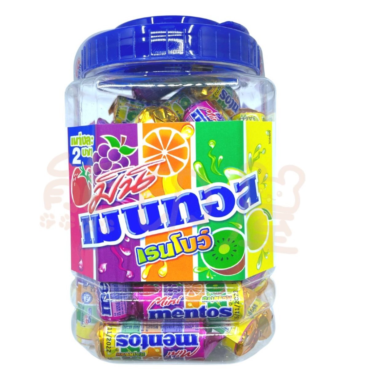 泰國萬樂珠迷你彩虹水果糖罐裝  500g(50小條X10G)