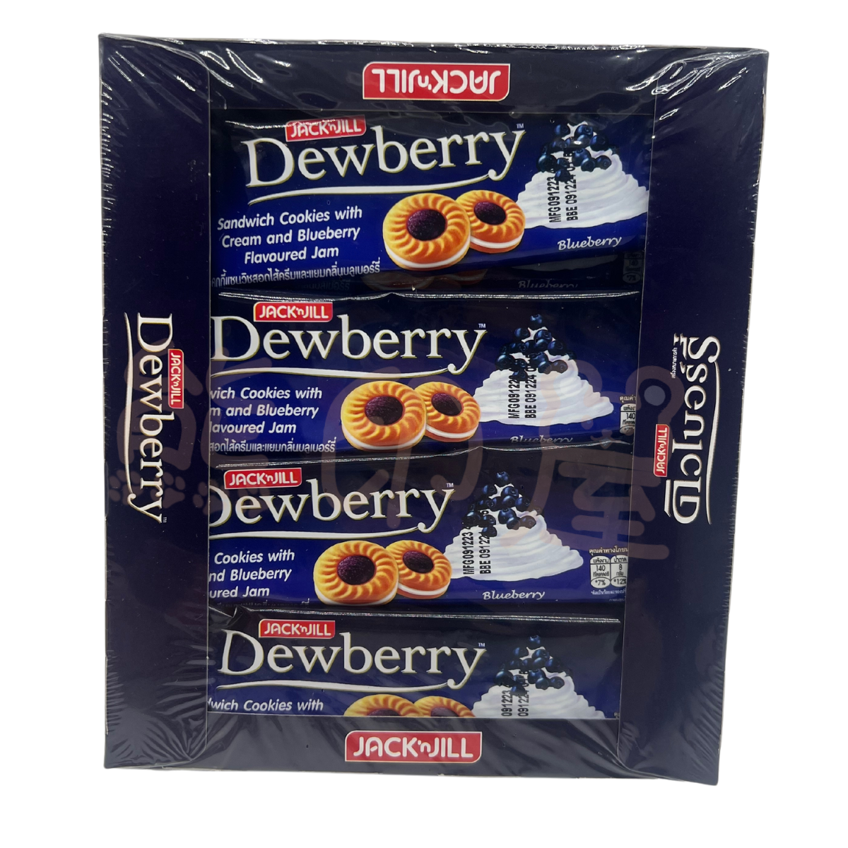 珍珍DEWBERRY藍莓味果醬忌廉夾心曲奇 324G (平行進口)