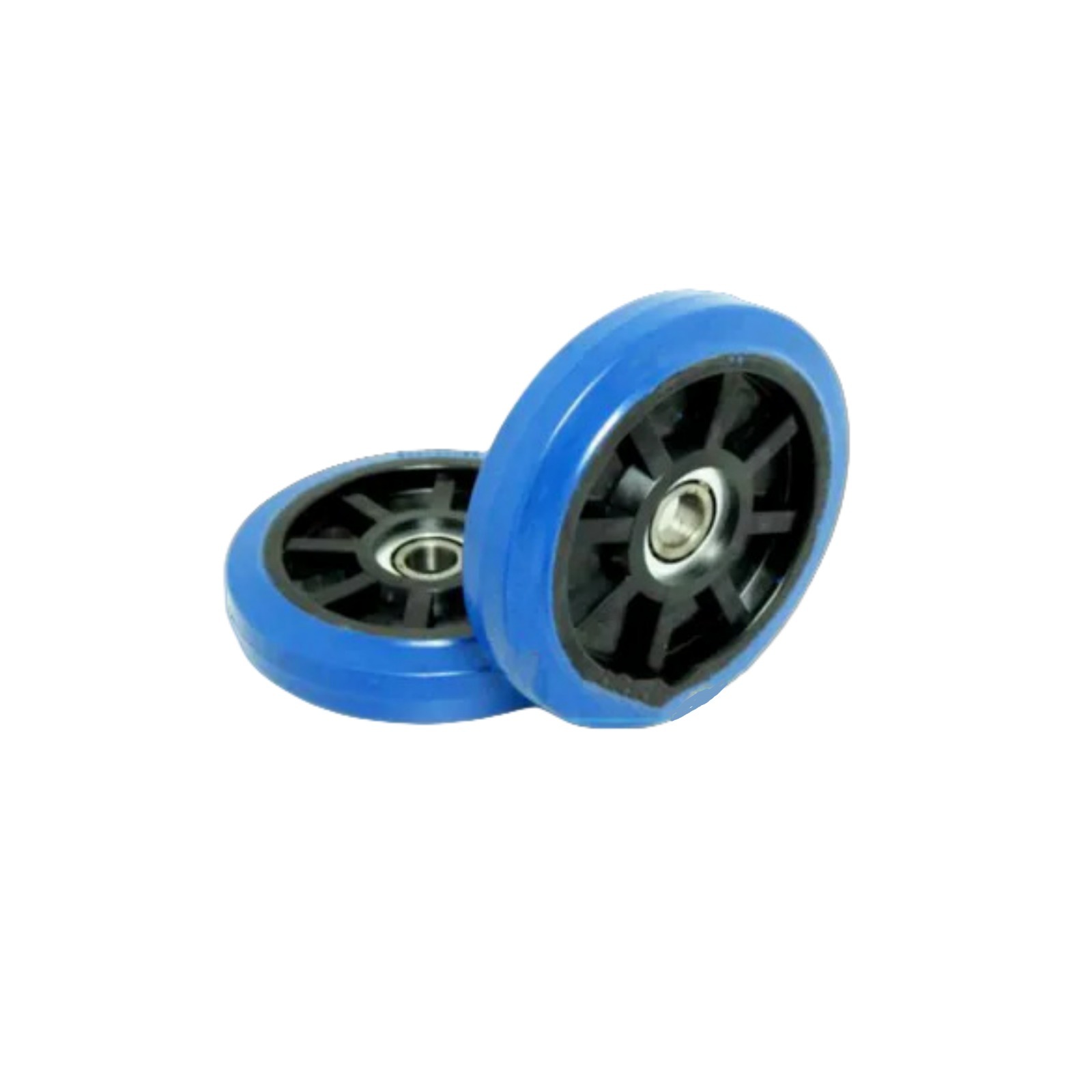 C001-A  藍色PV(大孔)膠車仔轆