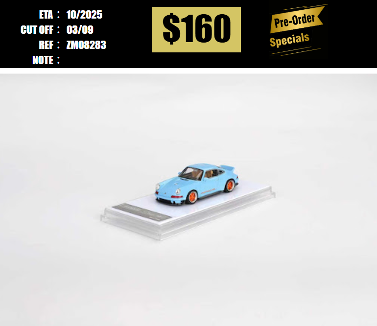 PO-$160 * ZINCIT MODEL * 1:64 SINGER 911 964 DLS BLUE [OD28/08]