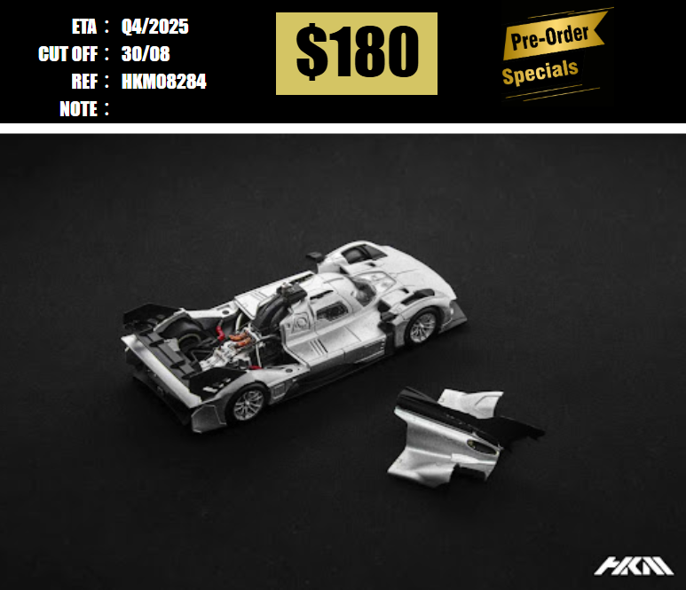 PO-$180 * HKM * 1:64 499P HYPERCAR 24 LEMANS BLACK #44 [OD28/08]