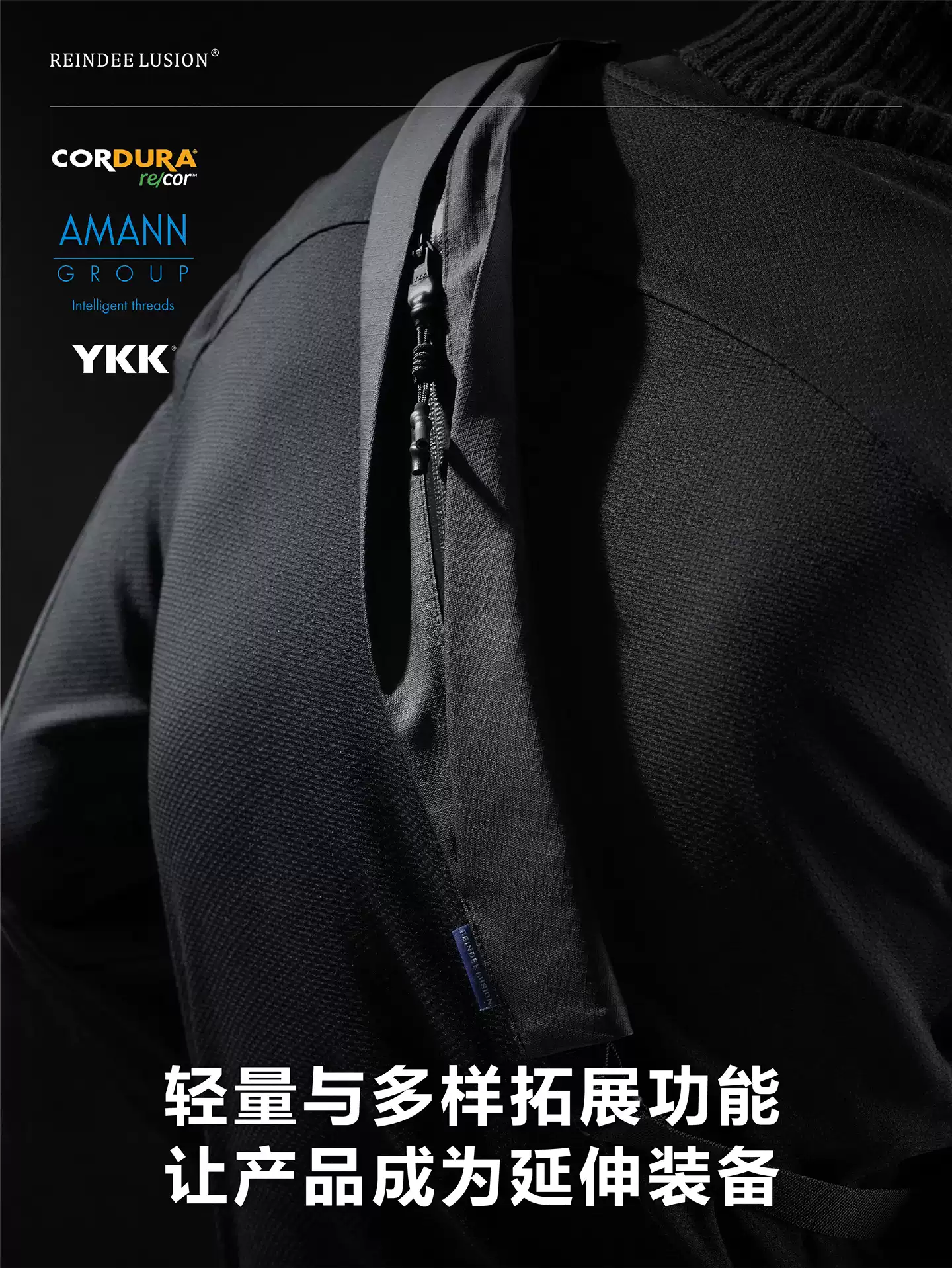 RL | REINDEE LUSION 影疊風琴折疊兩點吊索多功能肩帶包副包