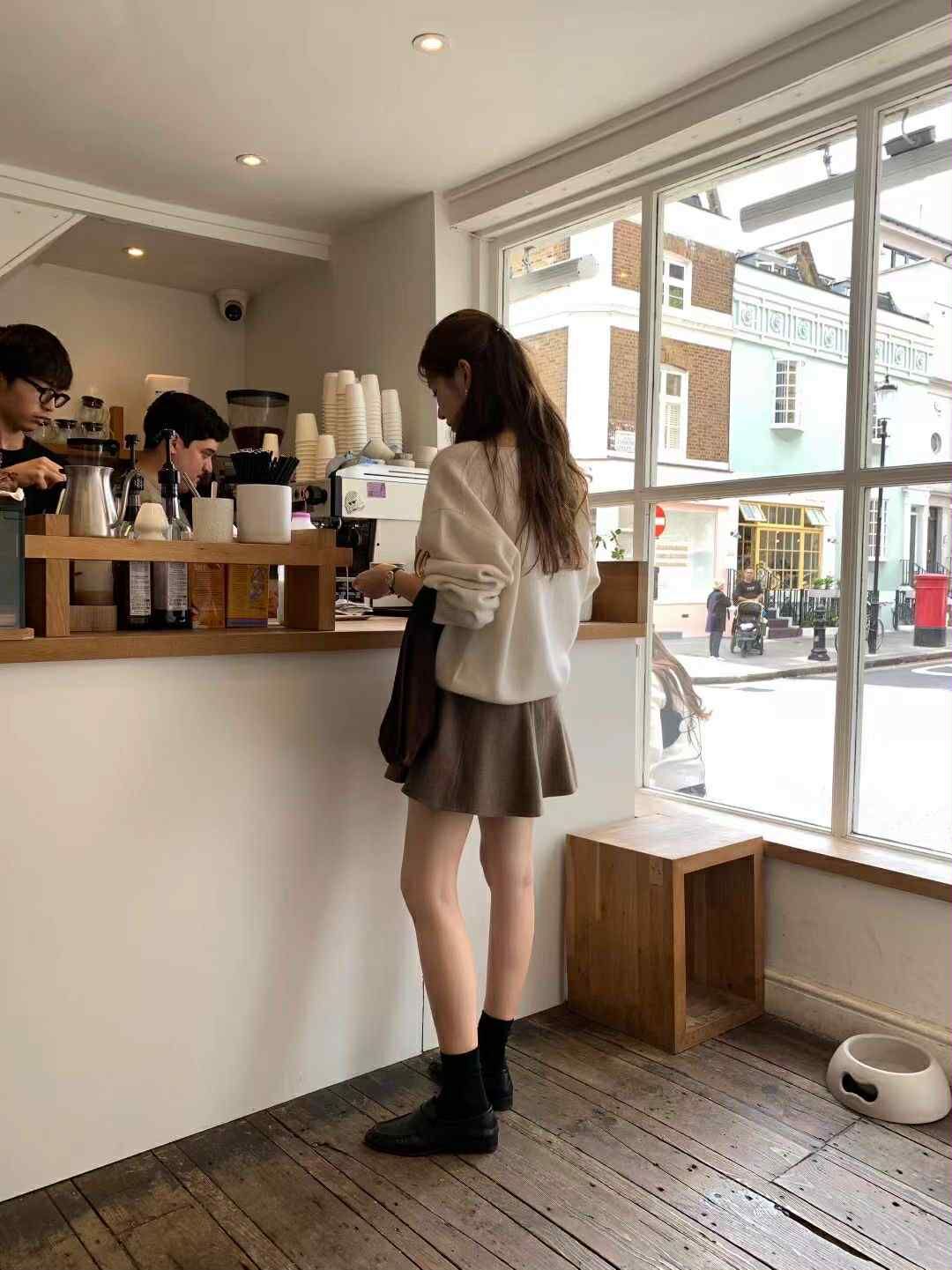 NY40 溫柔係羊毛傘擺A字短裙