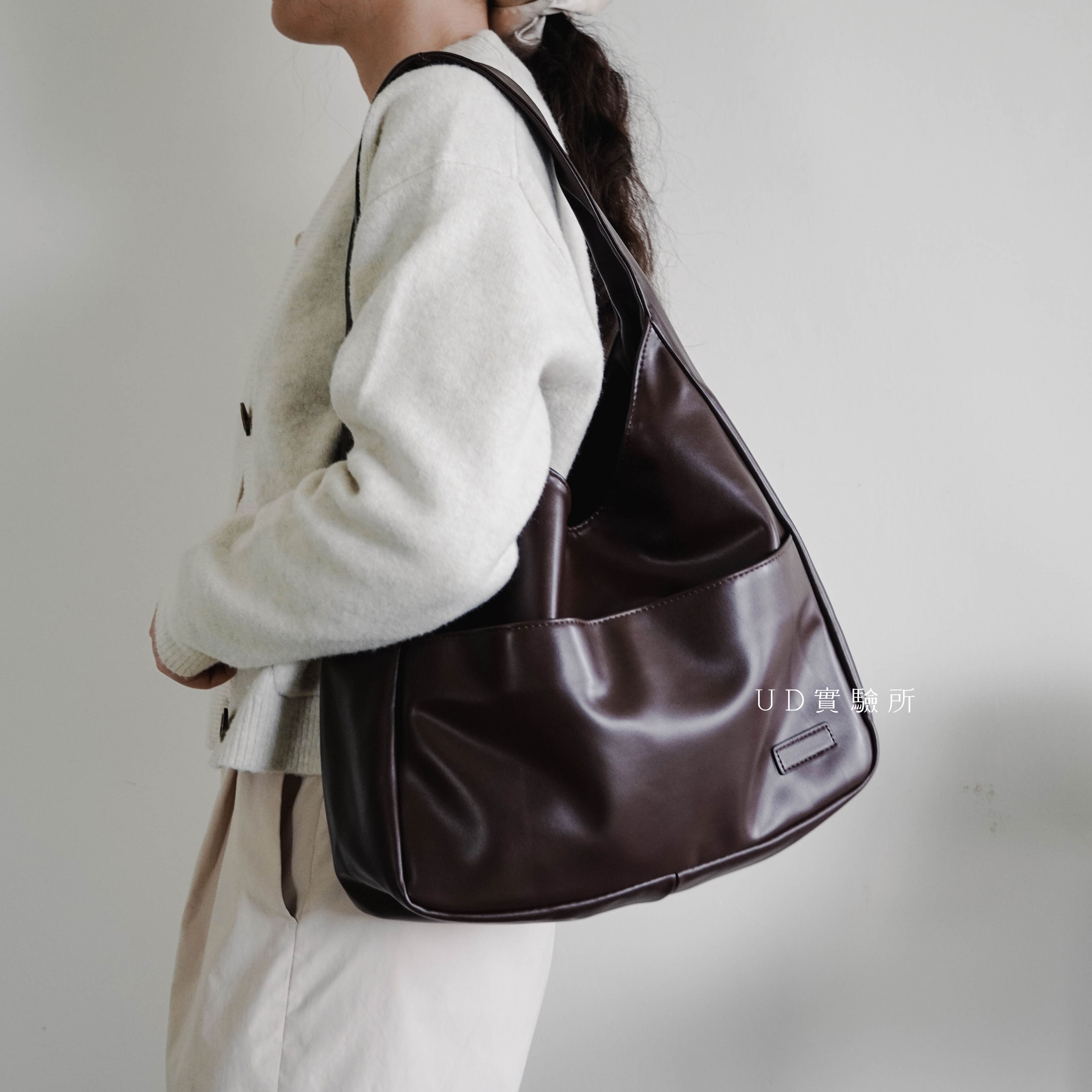 ins風純色托特包 三色售